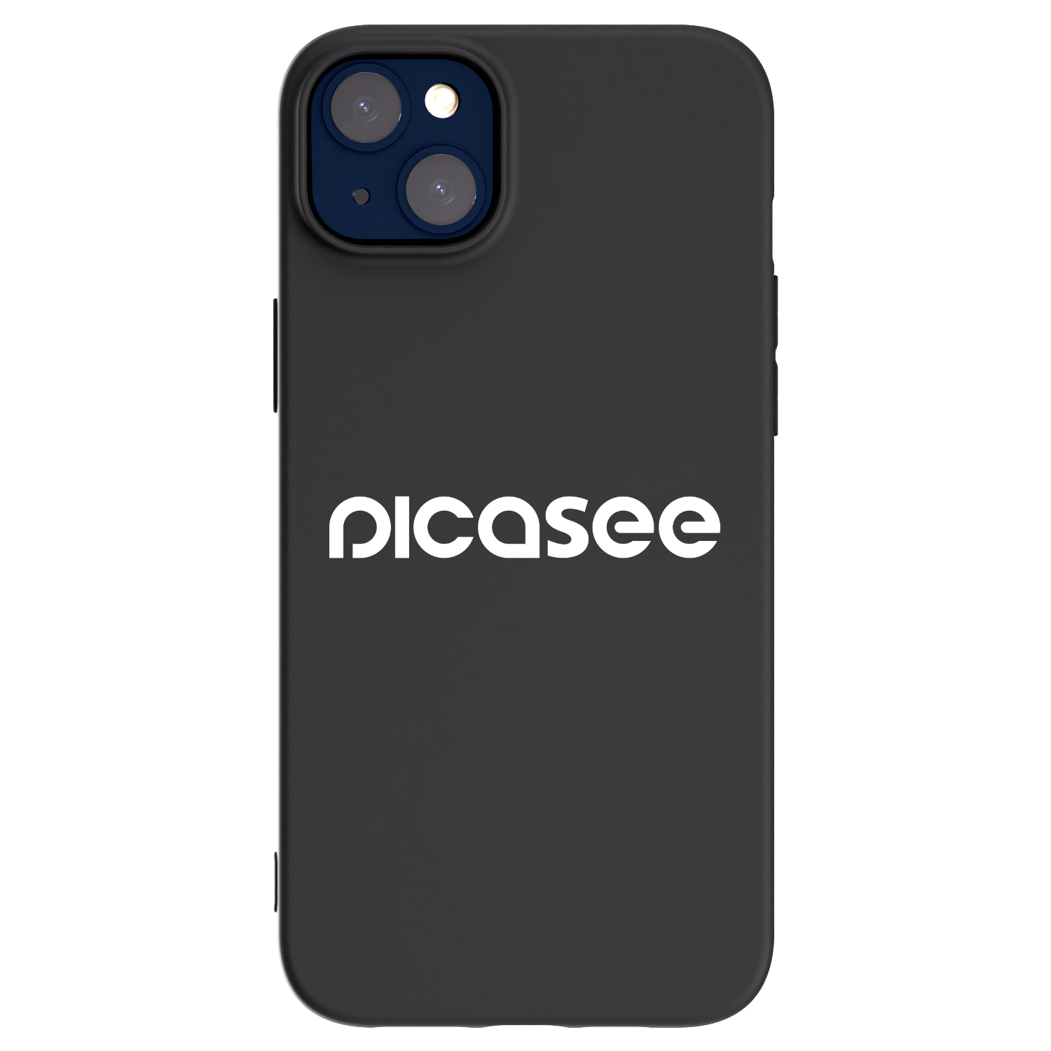 Picasee crna silikonska maskica za Apple iPhone 14 Plus - Picasee - new logo - white