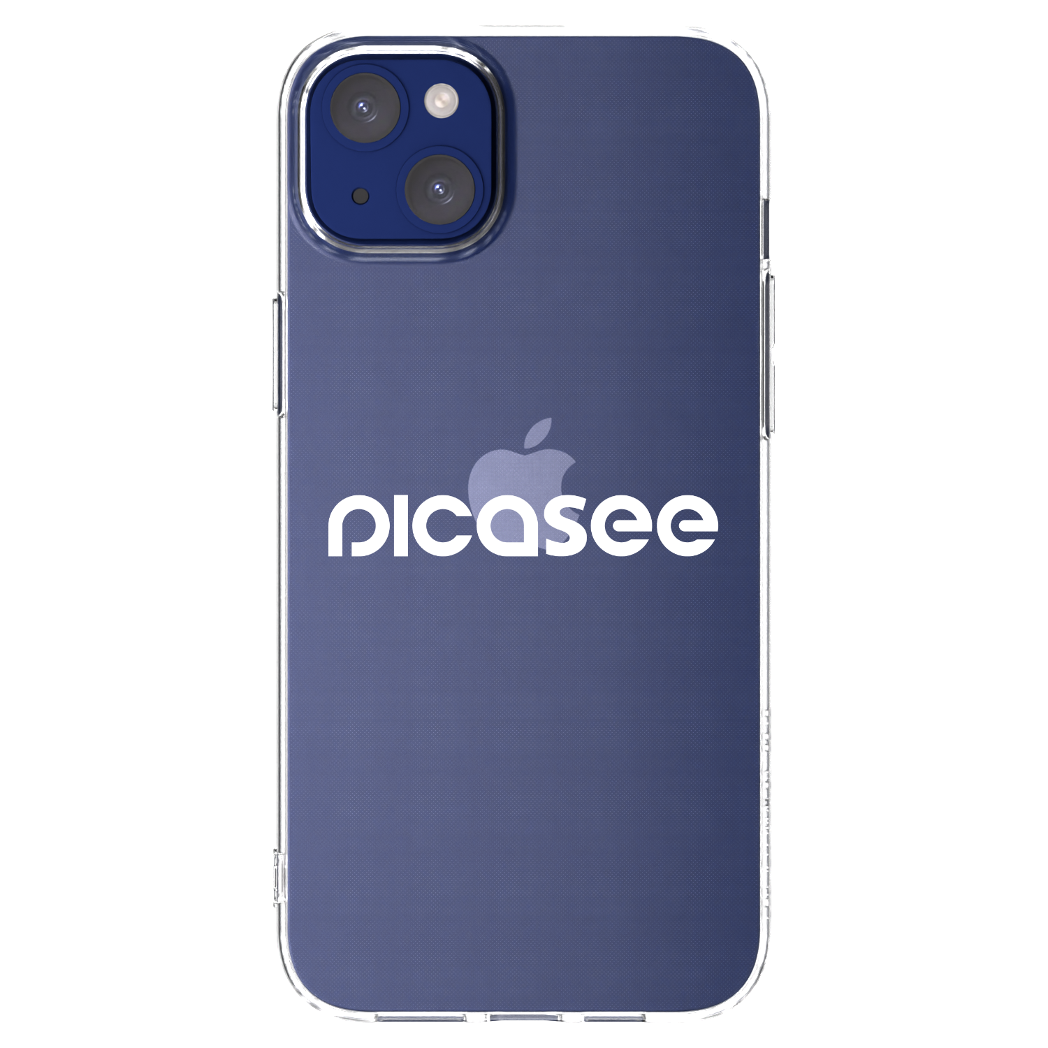 Picasee silikonska prozirna maskica za Apple iPhone 14 Plus - Picasee - new logo - white