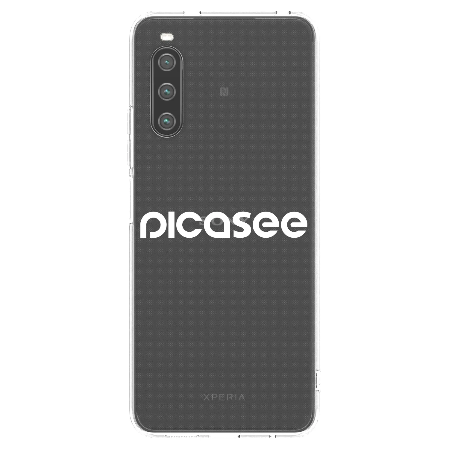 Picasee silikonska prozirna maskica za Sony Xperia 10 IV 5G - Picasee - new logo - white