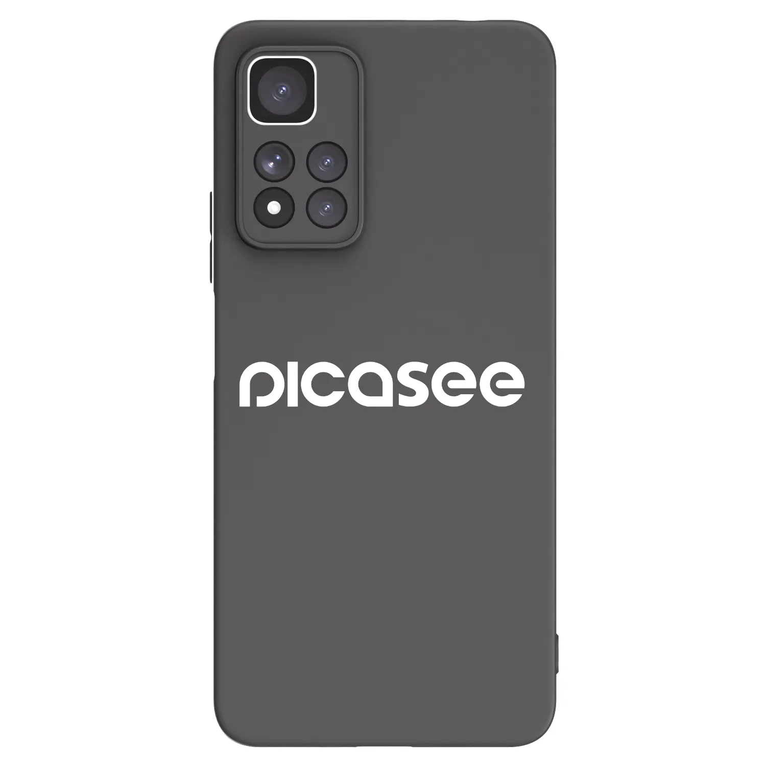 Picasee crna silikonska maskica za Xiaomi Redmi Note 11 Pro+ 5G - Picasee - new logo - white