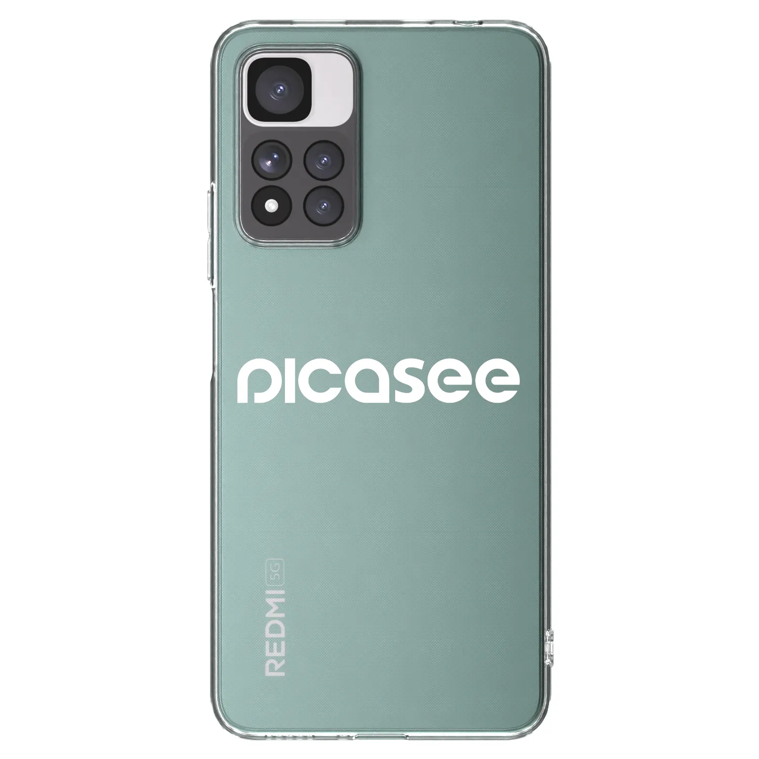 Picasee silikonska prozirna maskica za Xiaomi Redmi Note 11 Pro+ 5G - Picasee - new logo - white