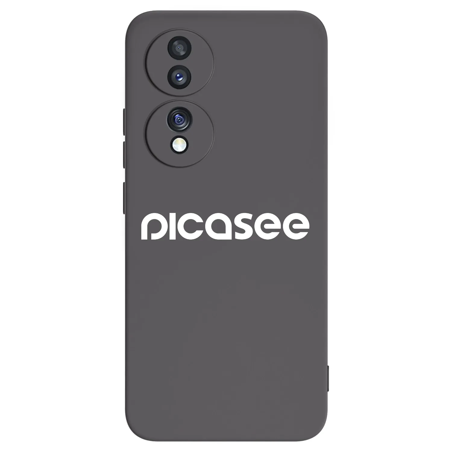 Picasee crna silikonska maskica za Honor 70 - Picasee - new logo - white