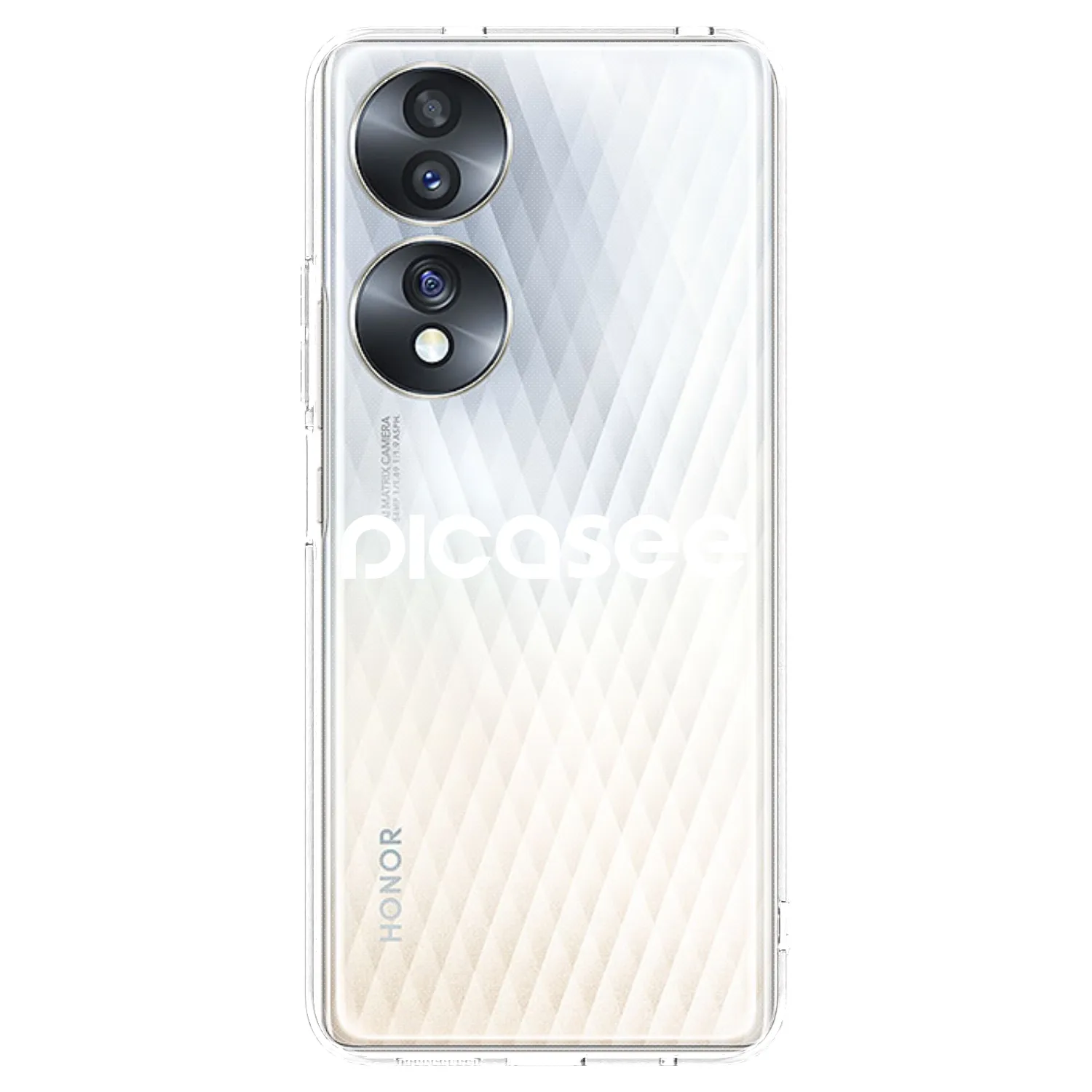 Picasee silikonska prozirna maskica za Honor 70 - Picasee - new logo - white