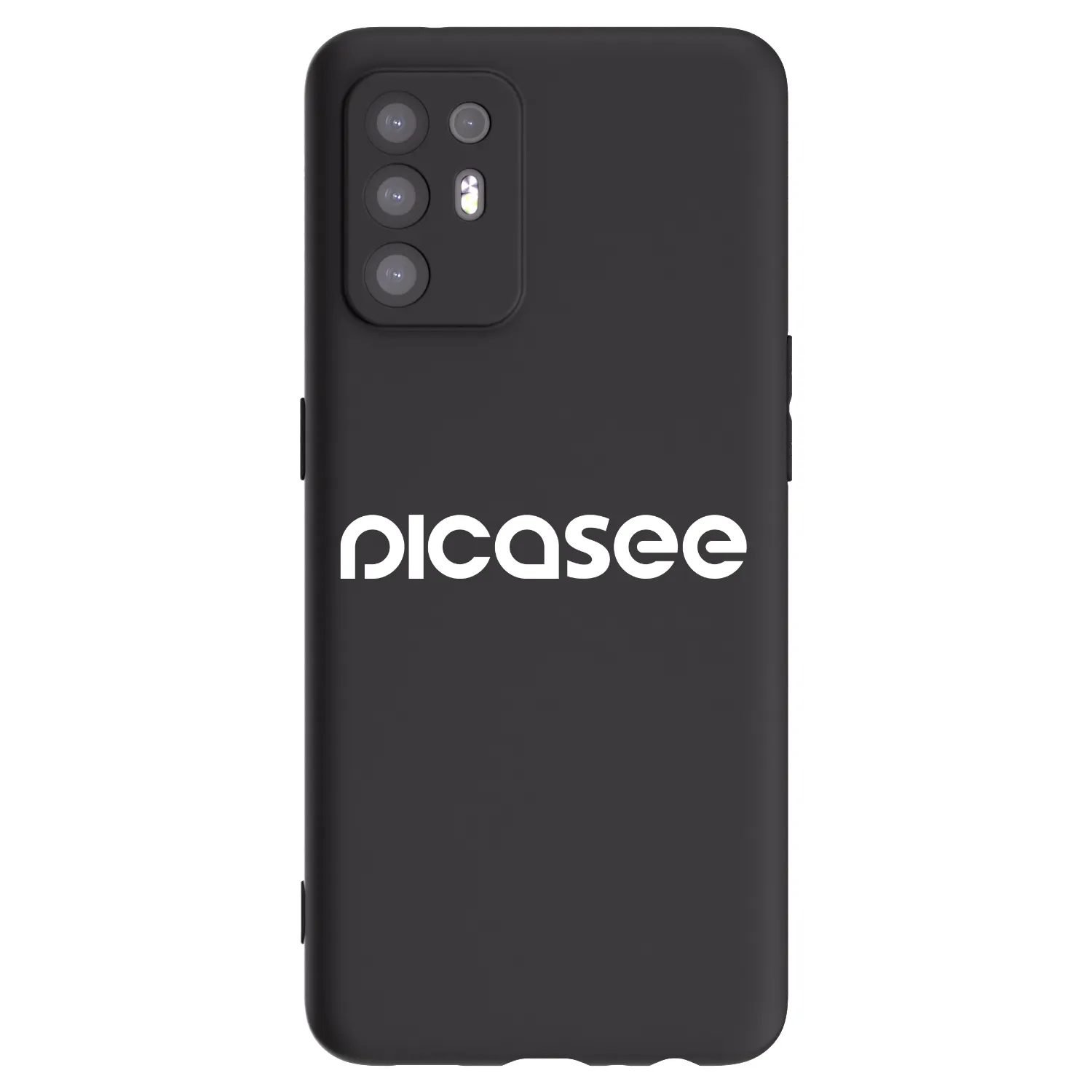 Picasee crna silikonska maskica za OPPO A94 5G - Picasee - new logo - white