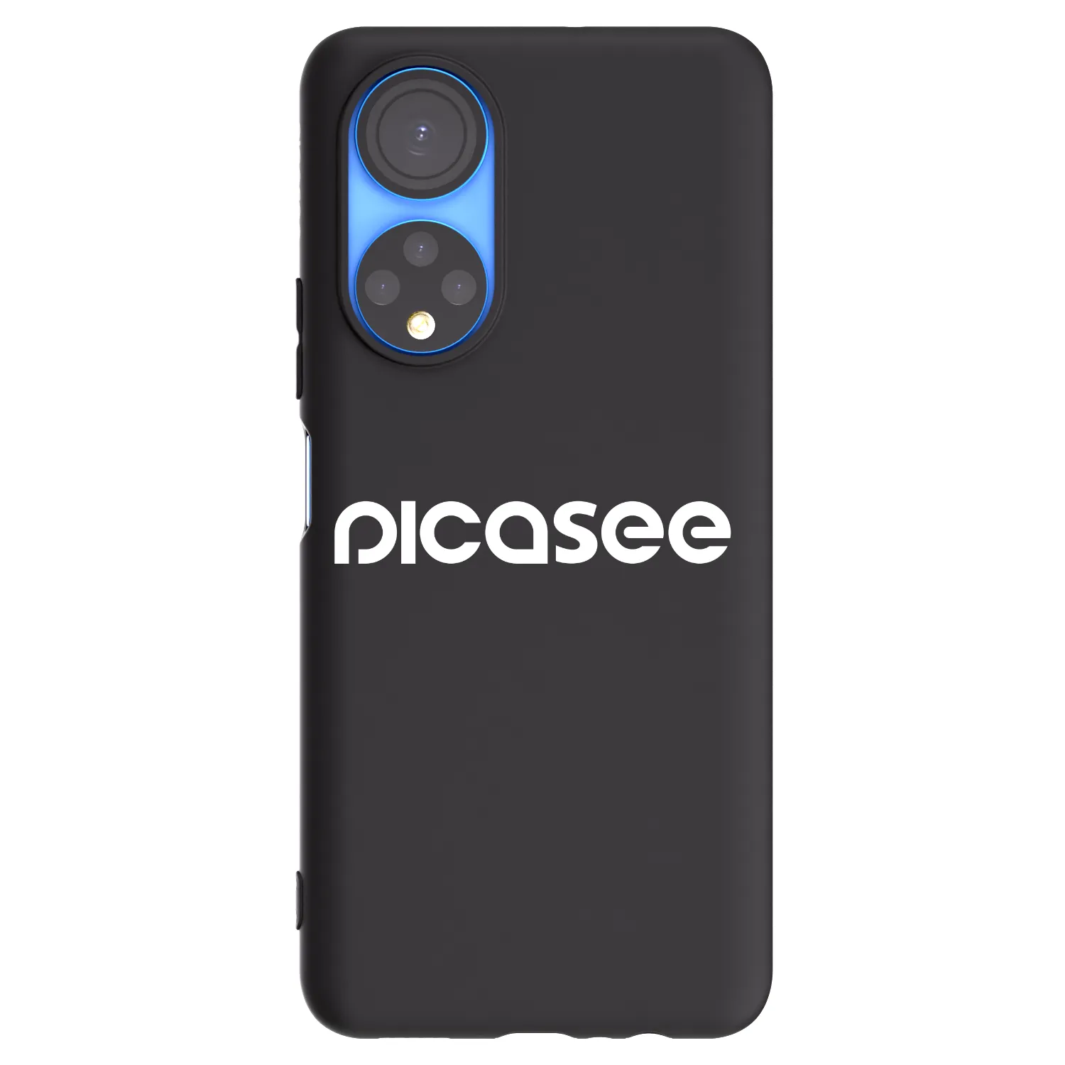 Picasee crna silikonska maskica za Honor X7 - Picasee - new logo - white