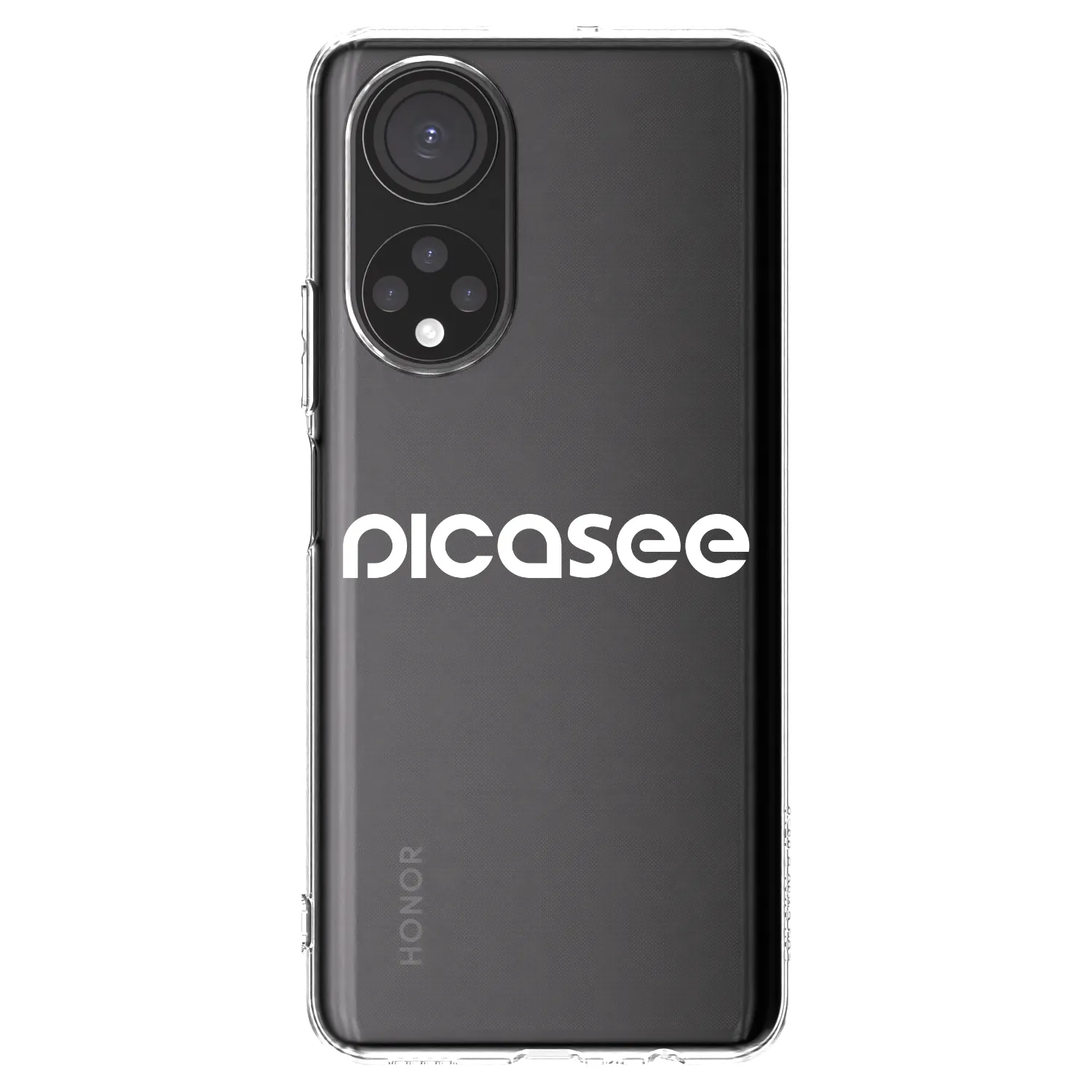 Picasee silikonska prozirna maskica za Honor X7 - Picasee - new logo - white