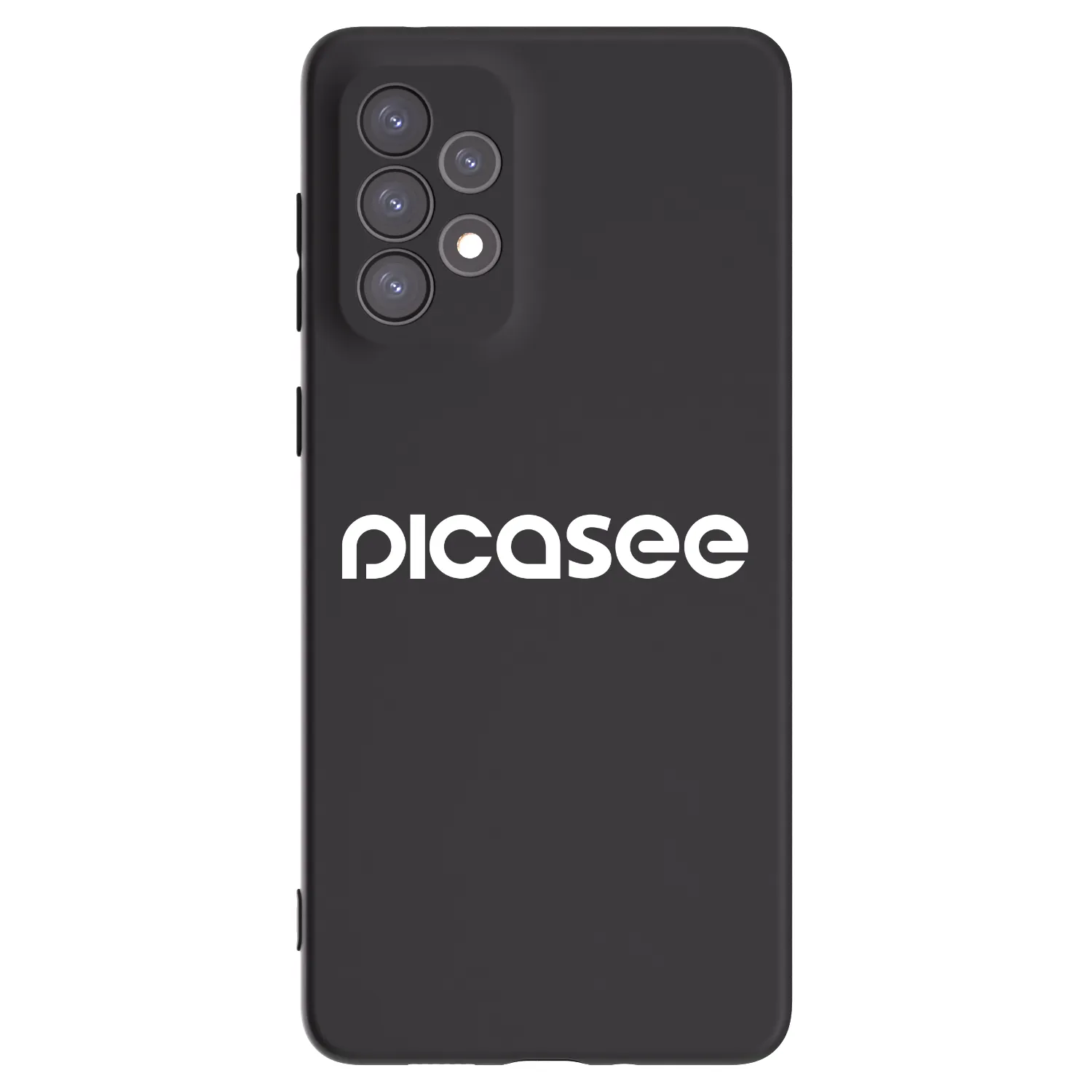 Picasee crna silikonska maskica za Samsung Galaxy A73 5G - Picasee - new logo - white