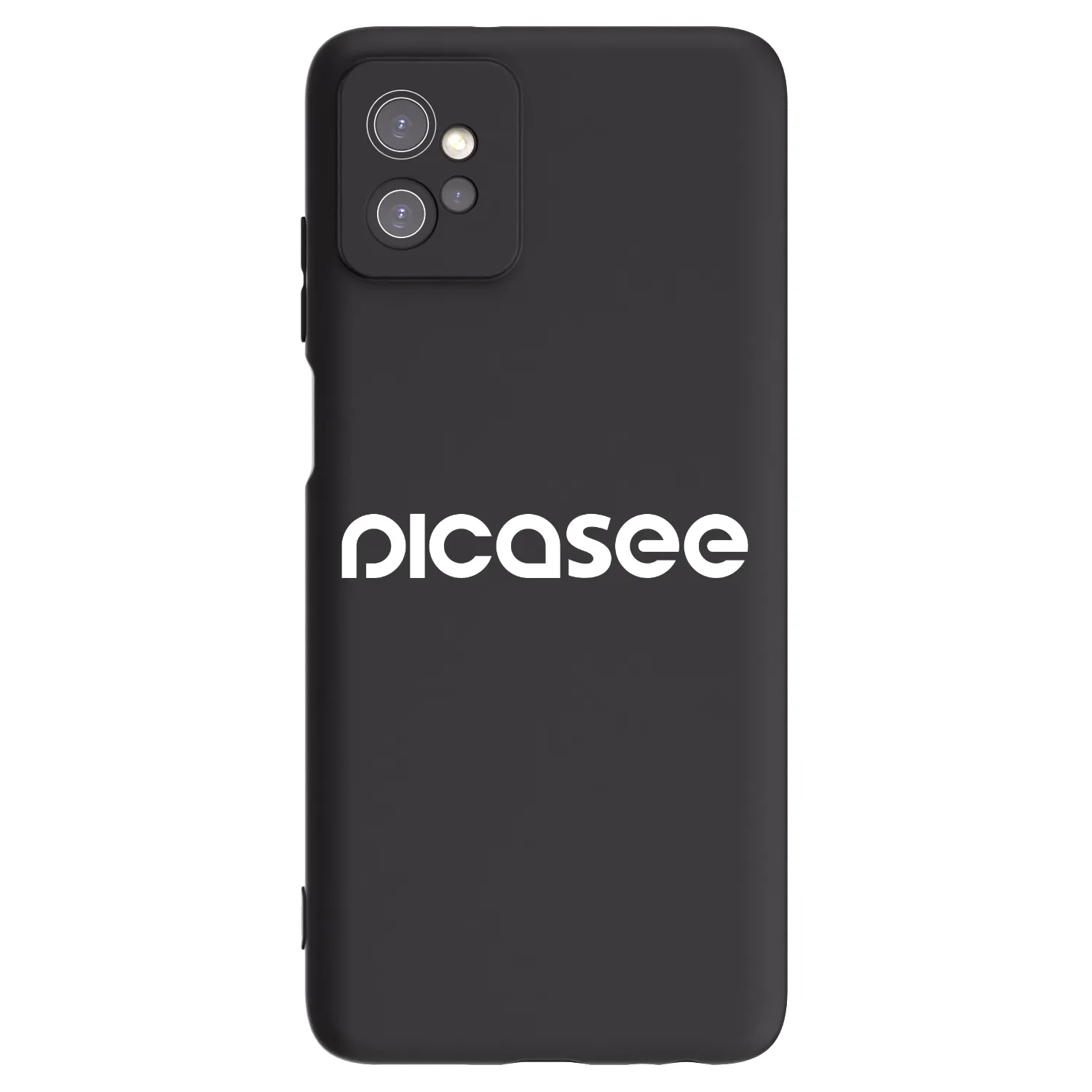 Picasee crna silikonska maskica za Motorola Moto G32 - Picasee - new logo - white