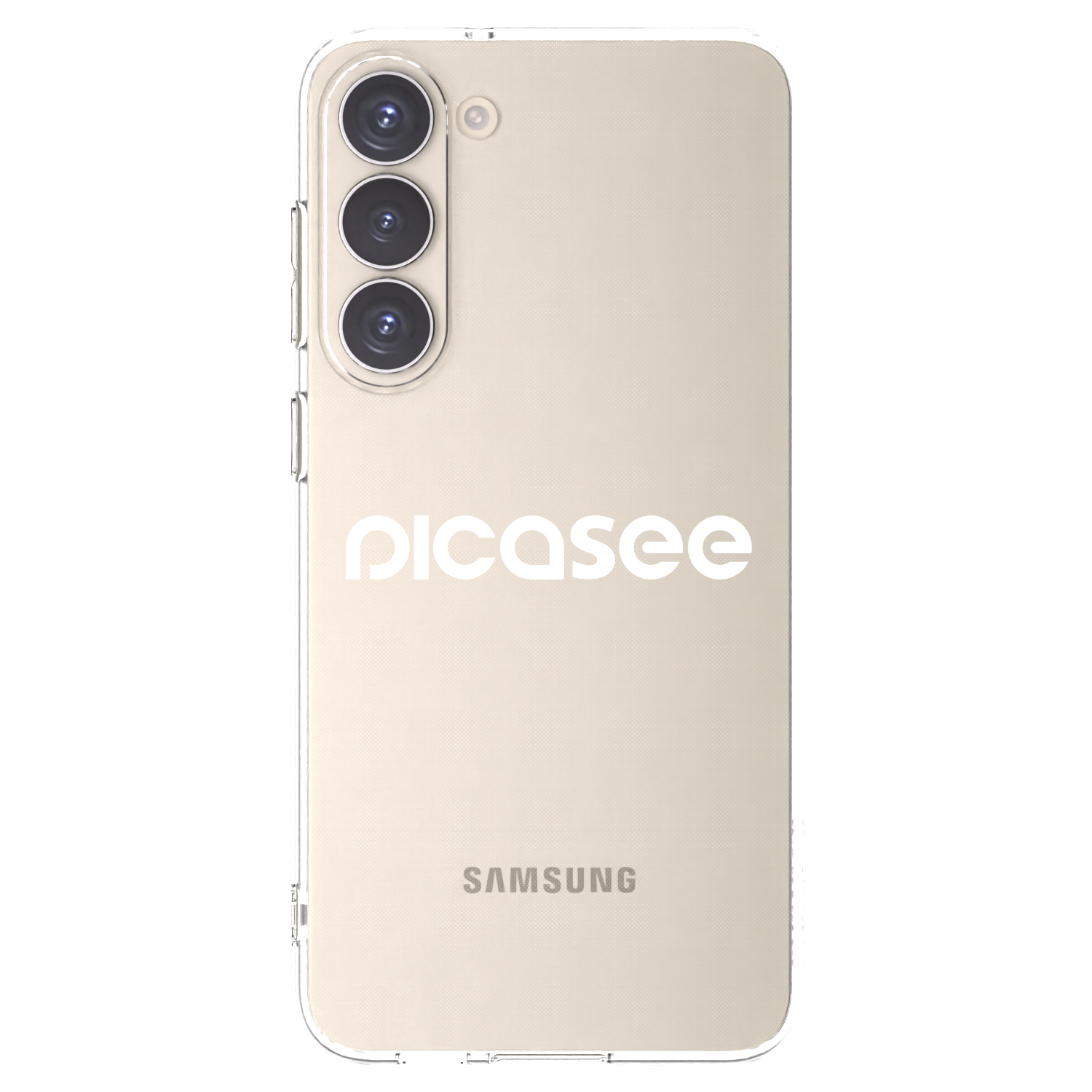 Picasee silikonska prozirna maskica za Samsung Galaxy S23+ 5G - Picasee - new logo - white
