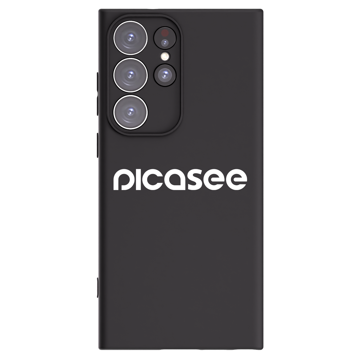 Picasee crna silikonska maskica za Samsung Galaxy S23 Ultra 5G - Picasee - new logo - white