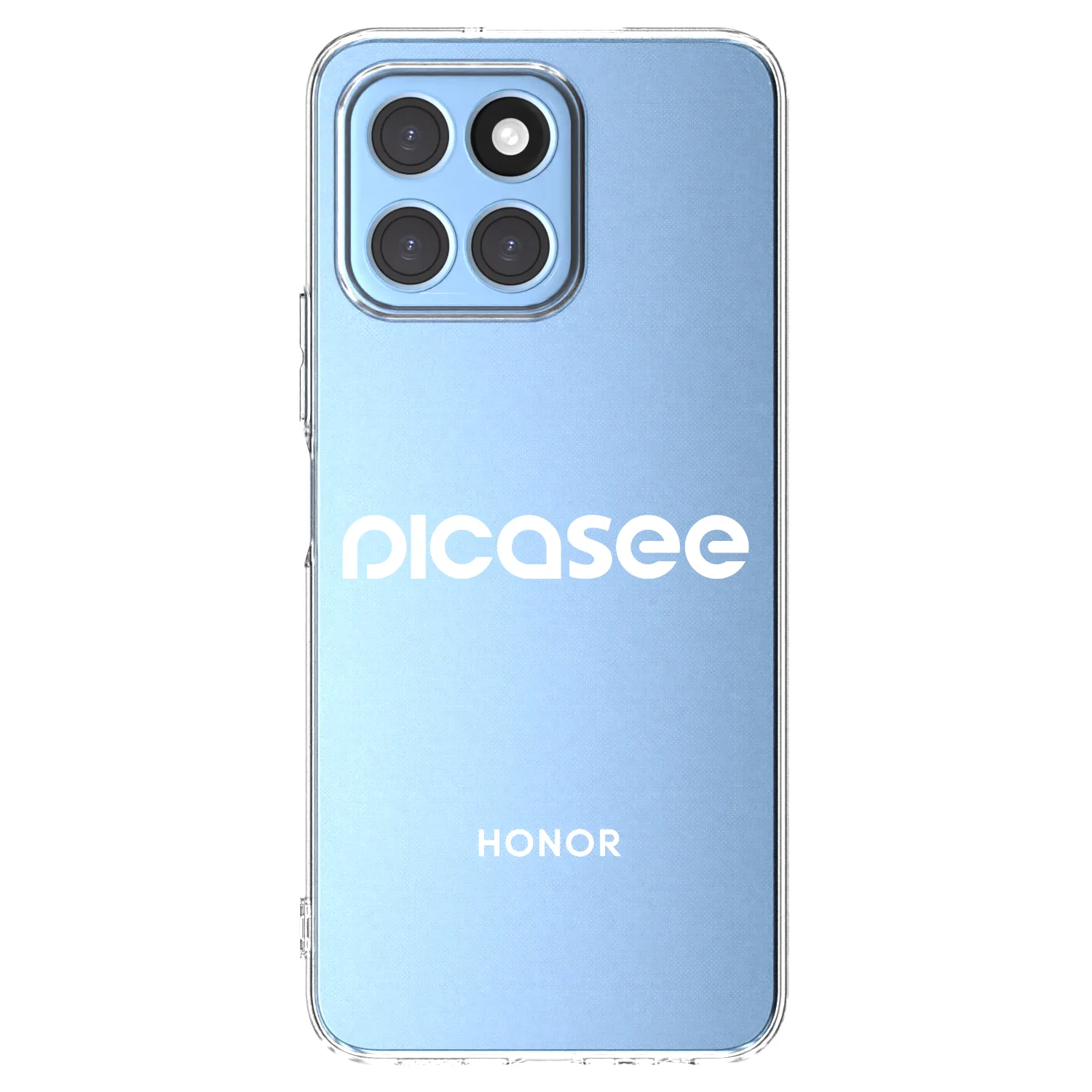 Picasee silikonska prozirna maskica za Honor X8 5G - Picasee - new logo - white