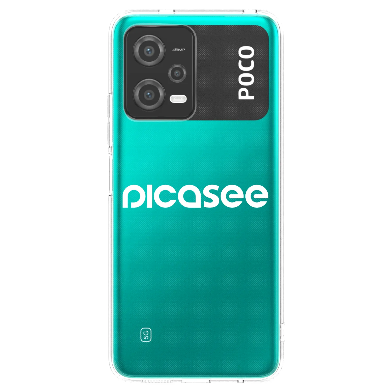Picasee silikonska prozirna maskica za Xiaomi Poco X5 - Picasee - new logo - white