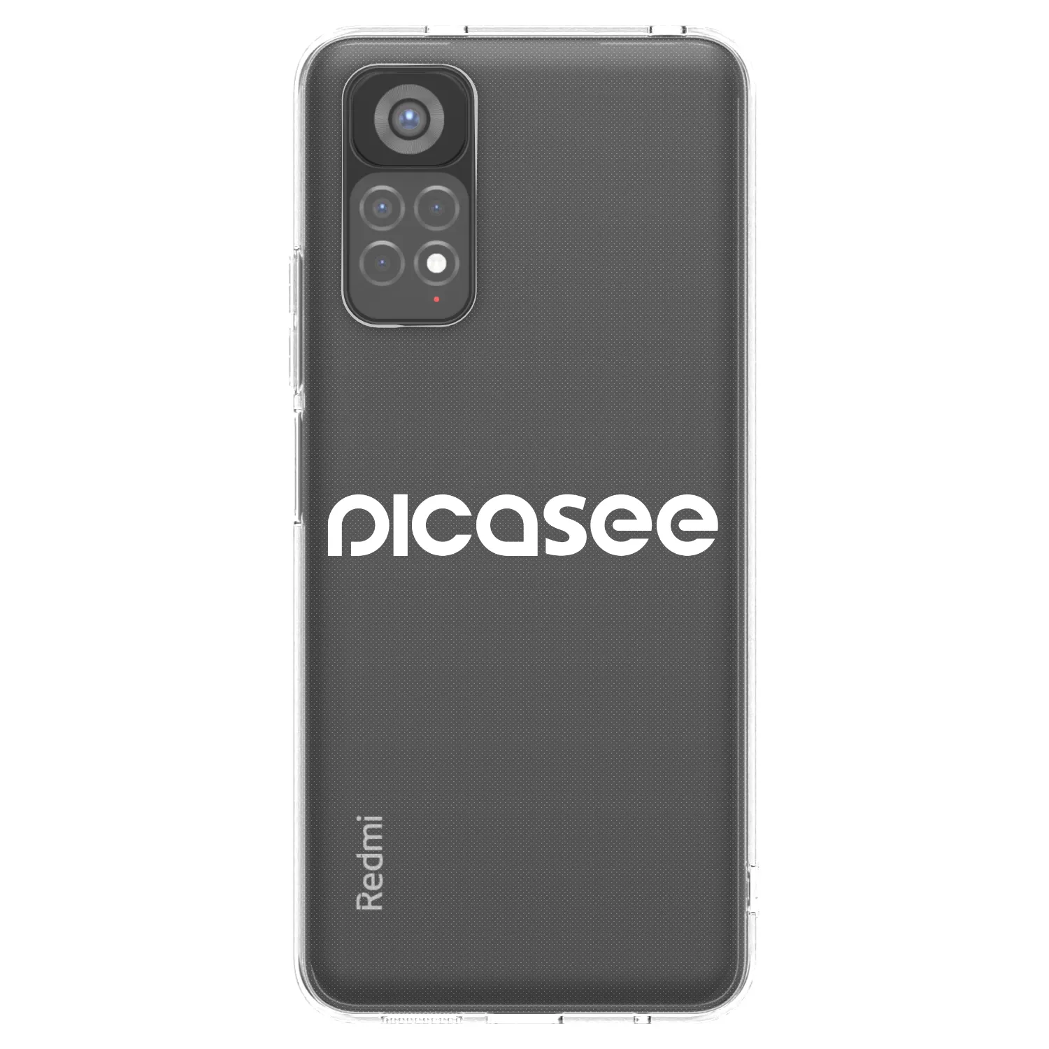 Picasee silikonska prozirna maskica za Xiaomi Redmi Note 11S 5G - Picasee - new logo - white