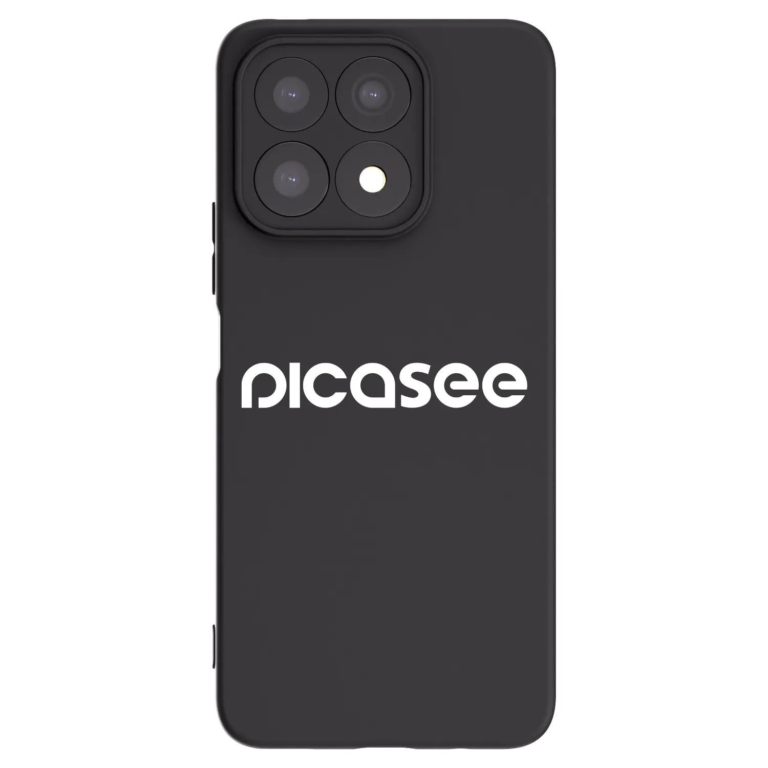 Picasee crna silikonska maskica za Honor X8a - Picasee - new logo - white
