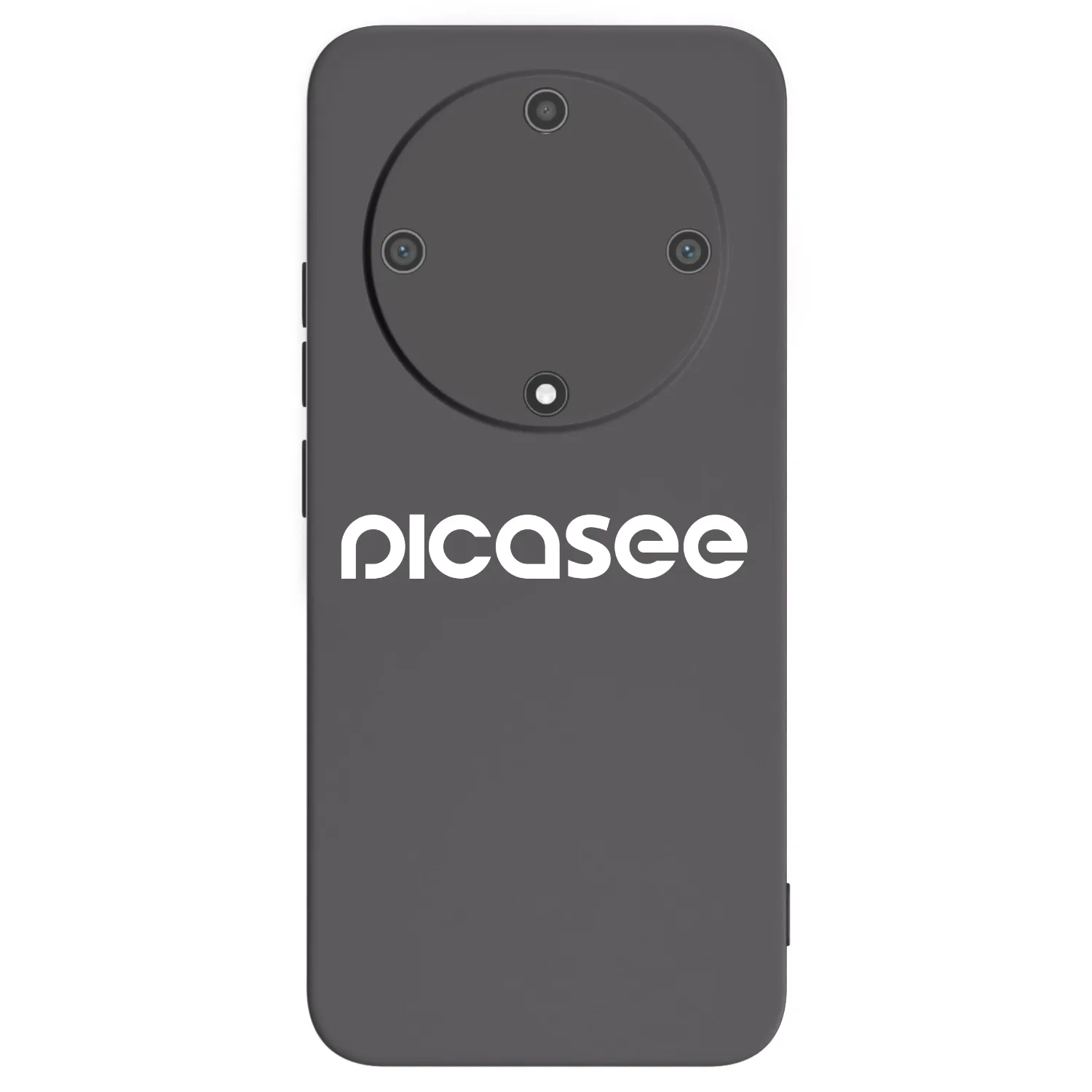 Picasee crna silikonska maskica za Honor Magic5 Lite 5G - Picasee - new logo - white