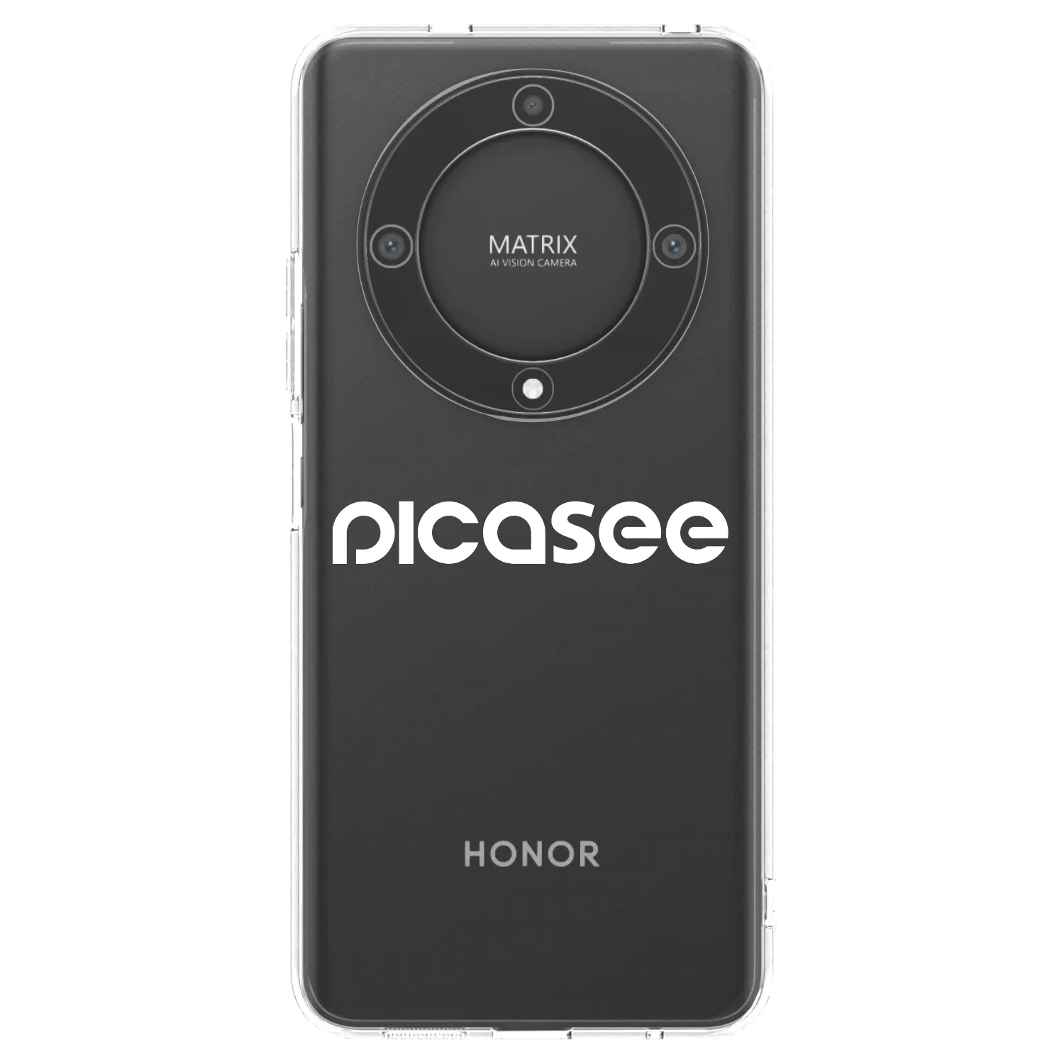 Picasee silikonska prozirna maskica za Honor Magic5 Lite 5G - Picasee - new logo - white