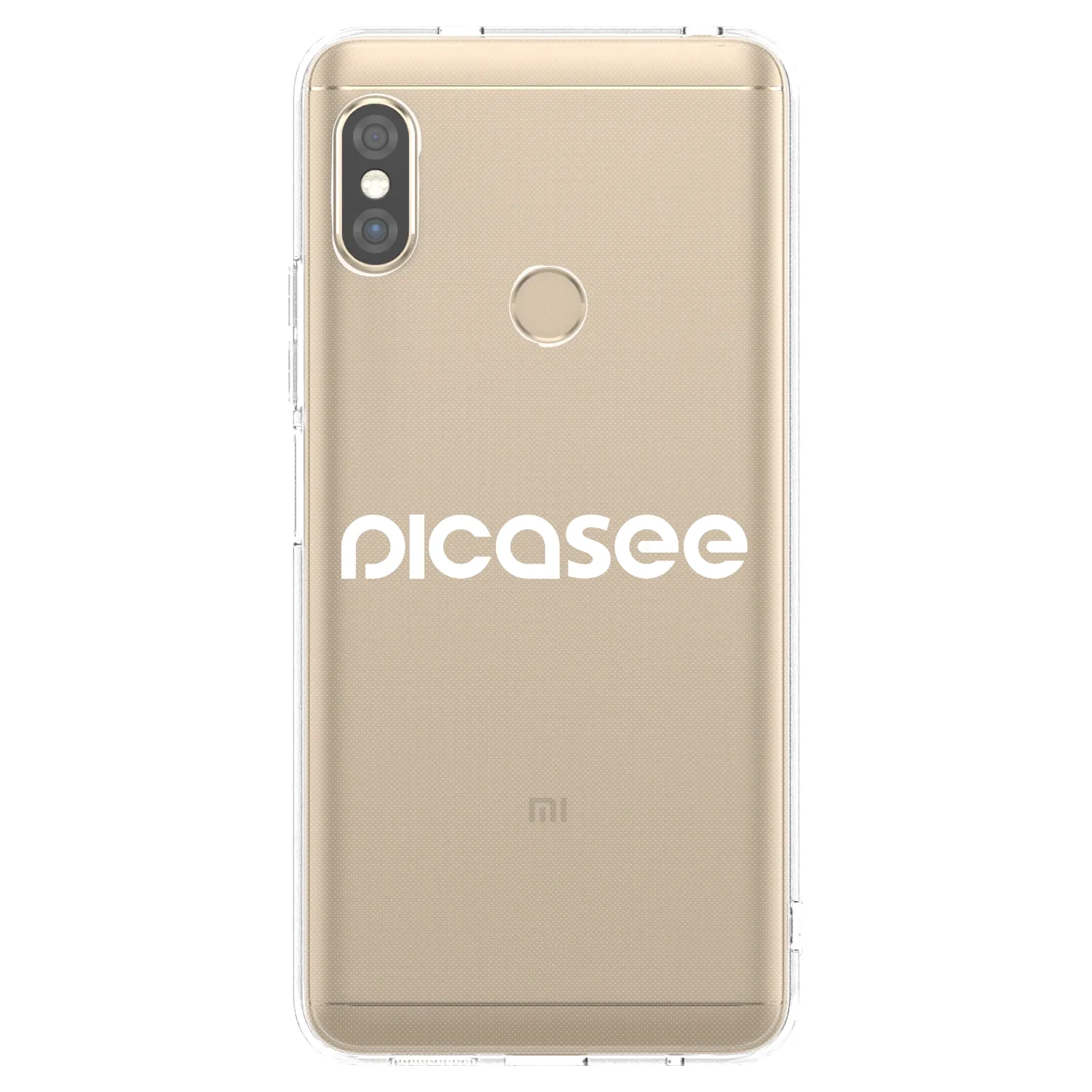 Picasee silikonska prozirna maskica za Xiaomi Redmi Note 5 Global - Picasee - new logo - white