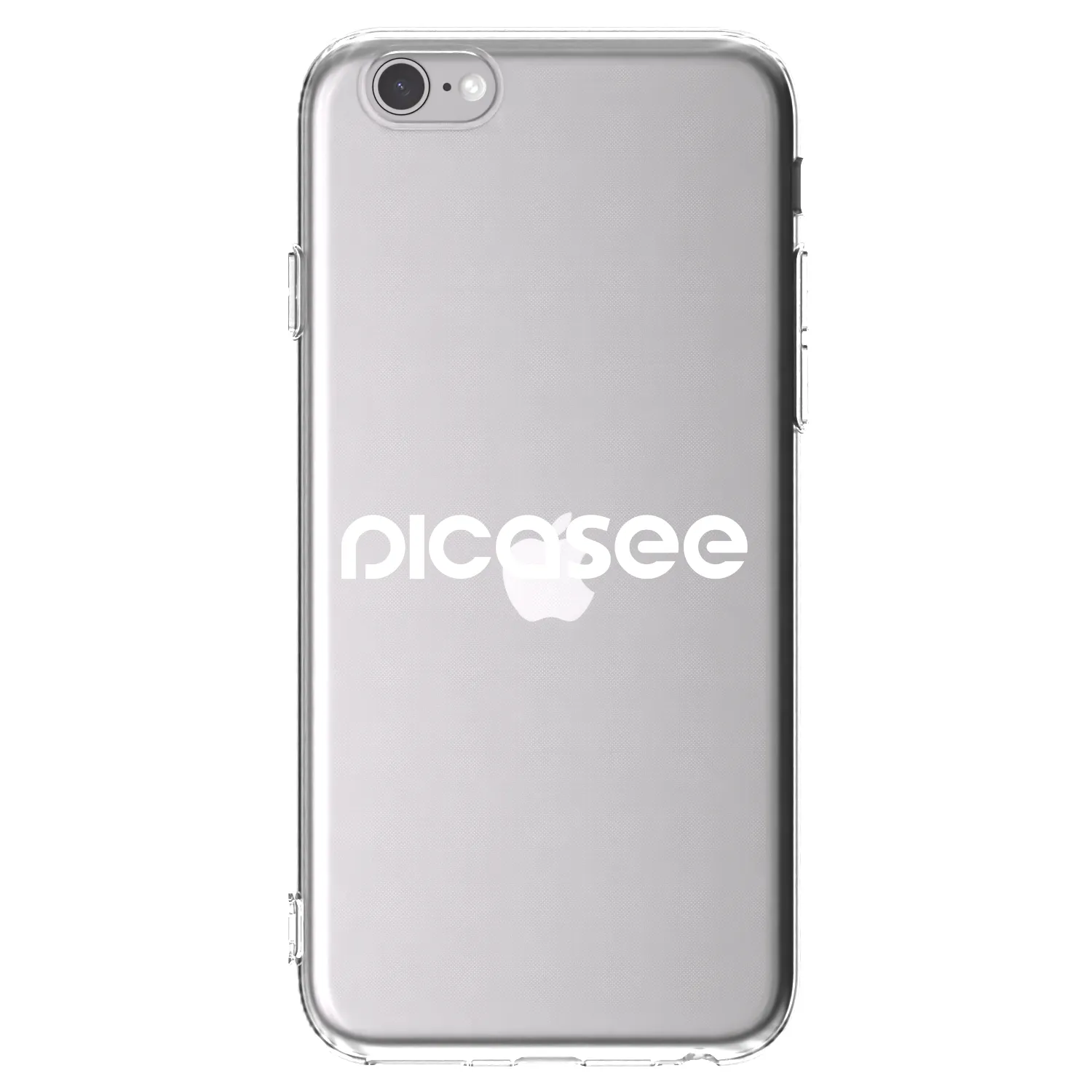 Picasee silikonska prozirna maskica za Apple iPhone 6/6S - Picasee - new logo - white