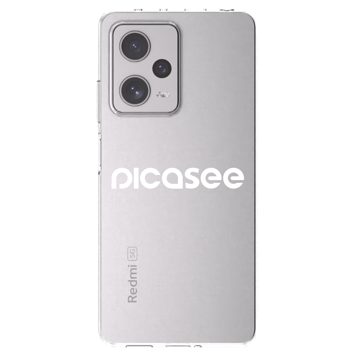 Picasee silikonska prozirna maskica za Xiaomi Redmi Note 12 Pro+ 5G - Picasee - new logo - white