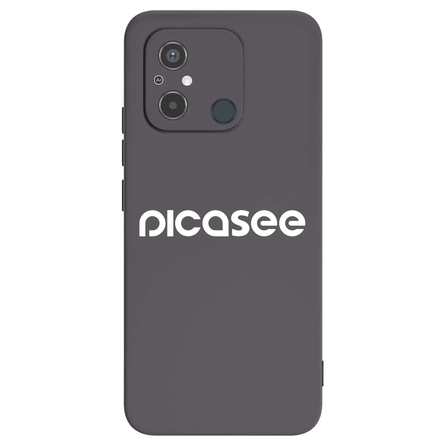 Picasee crna silikonska maskica za Xiaomi Redmi 12C - Picasee - new logo - white