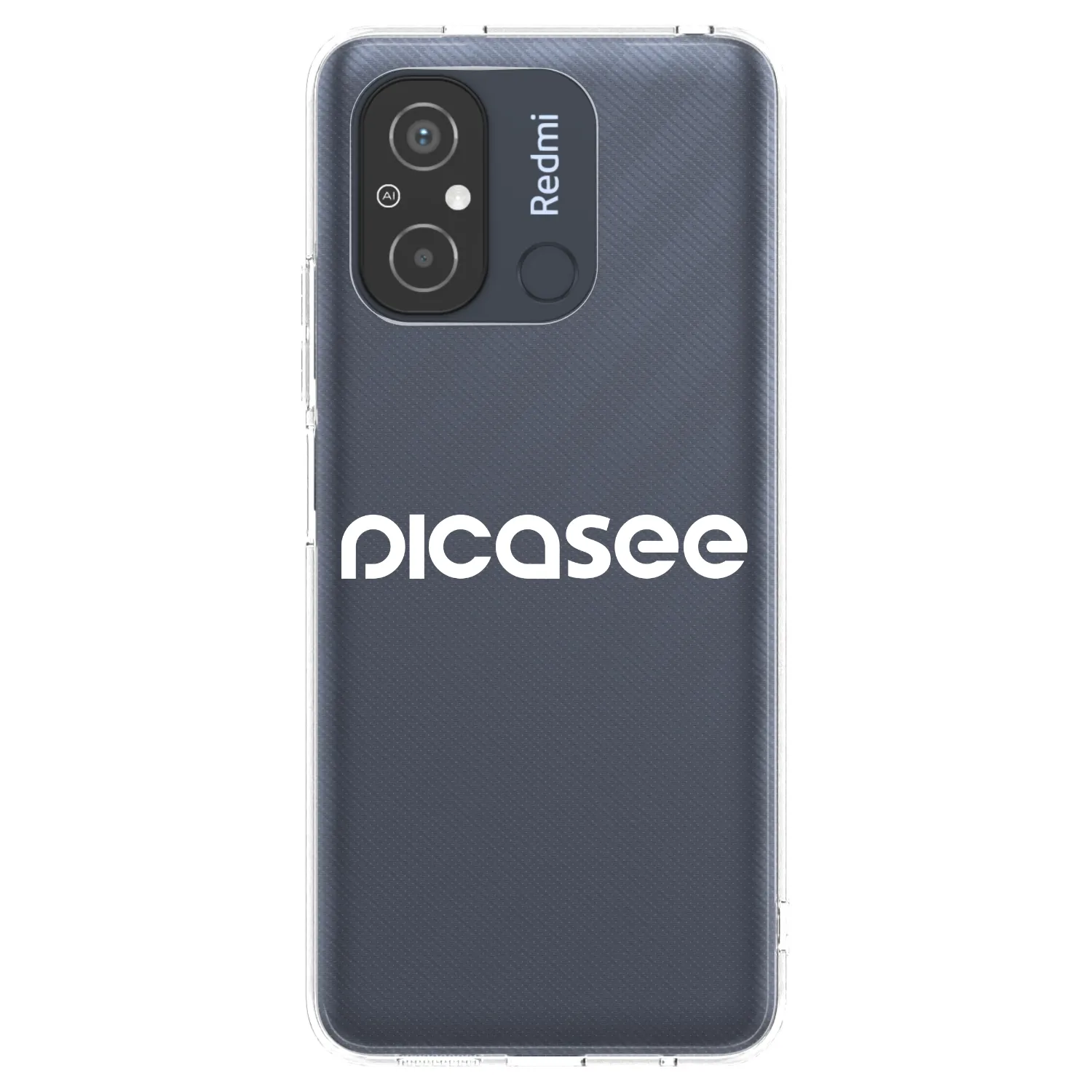 Picasee silikonska prozirna maskica za Xiaomi Redmi 12C - Picasee - new logo - white