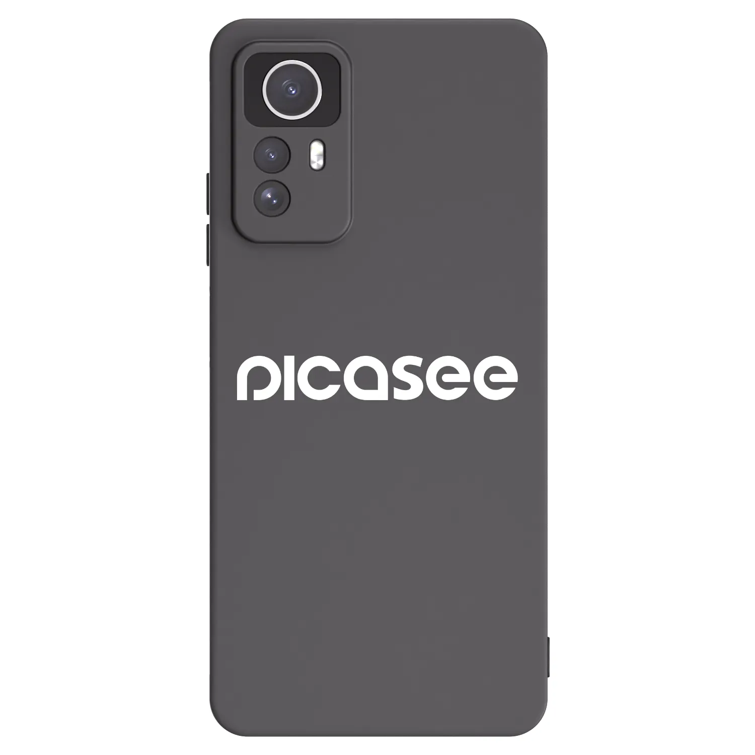Picasee crna silikonska maskica za Xiaomi Redmi Note 12S - Picasee - new logo - white