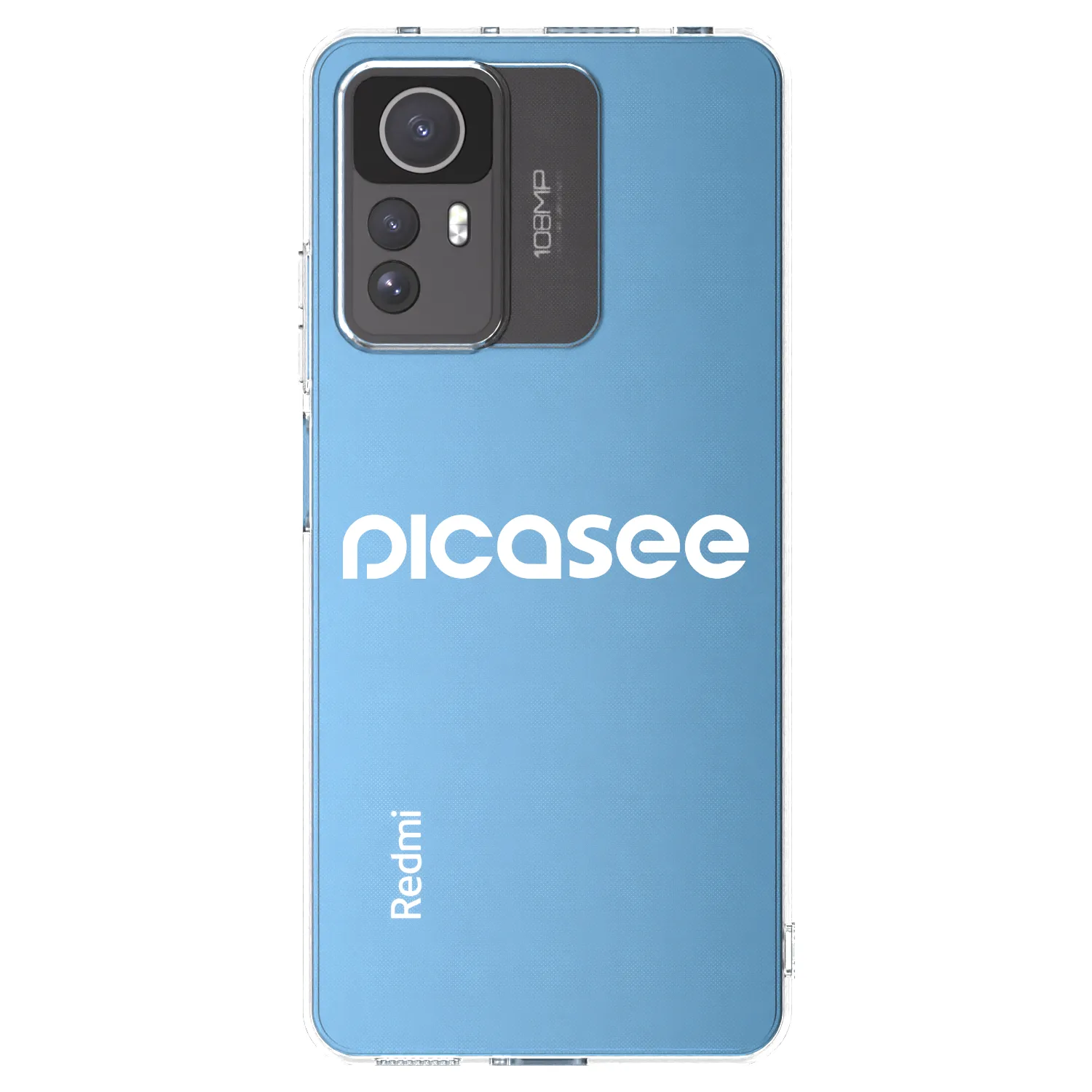 Picasee silikonska prozirna maskica za Xiaomi Redmi Note 12S - Picasee - new logo - white