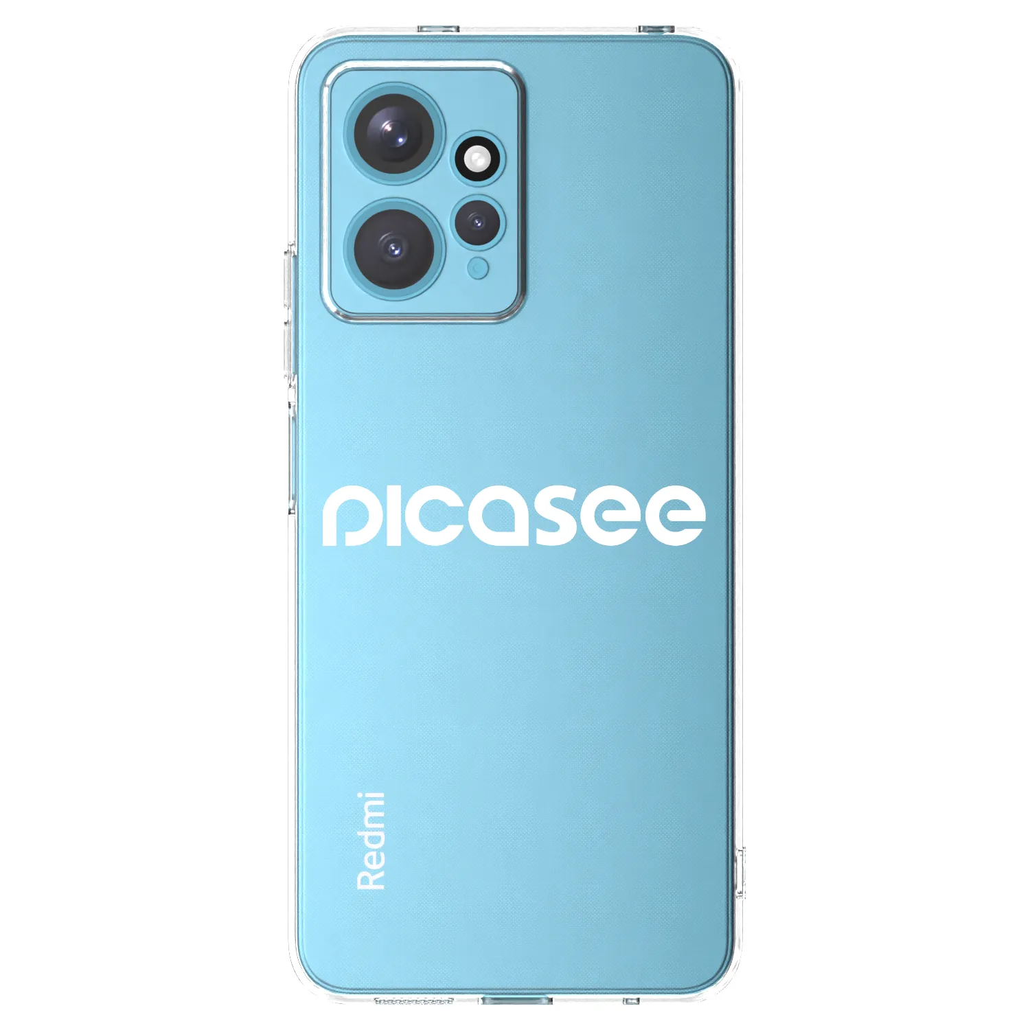 Picasee silikonska prozirna maskica za Xiaomi Redmi Note 12 4G - Picasee - new logo - white