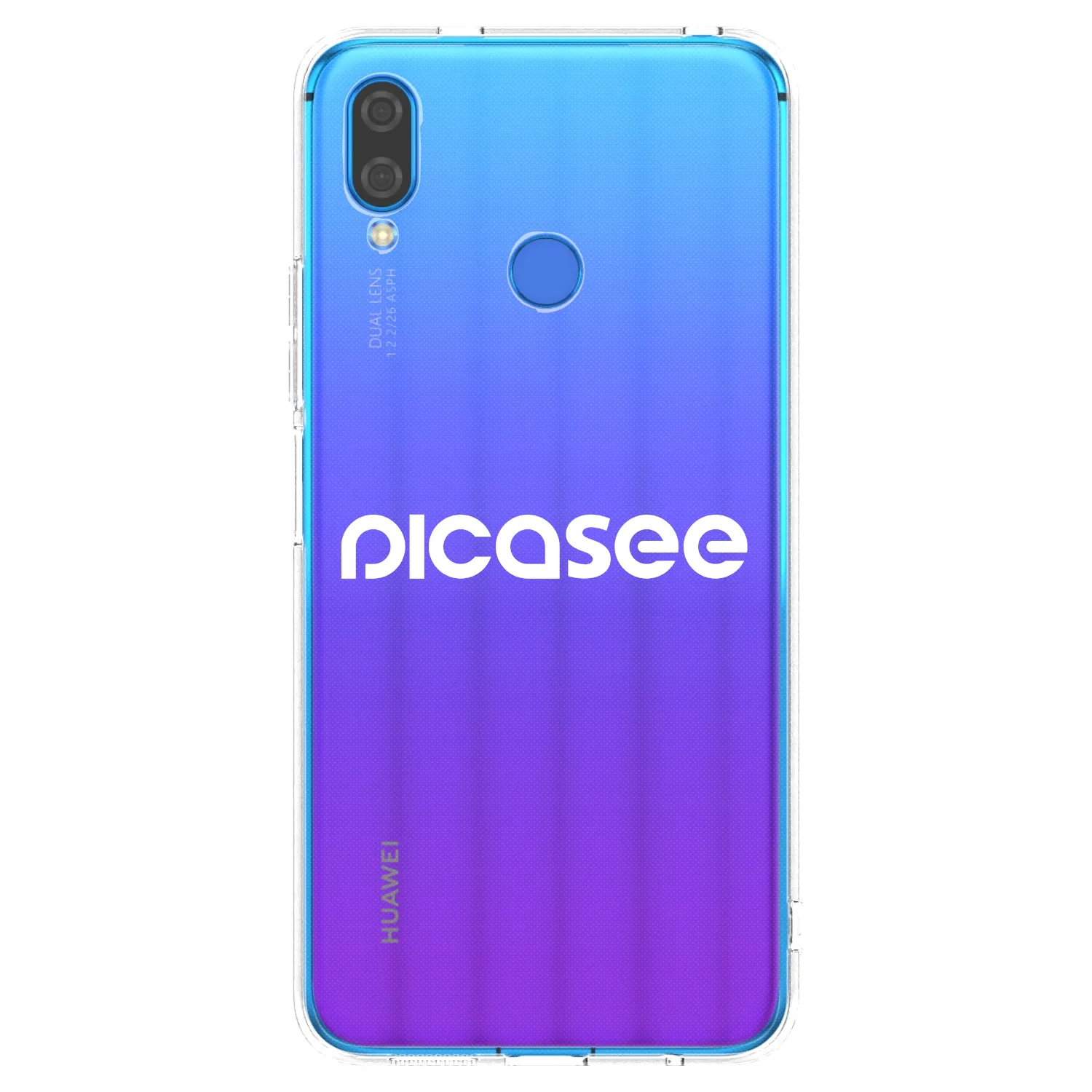Picasee silikonska prozirna maskica za Huawei Nova 3 - Picasee - new logo - white