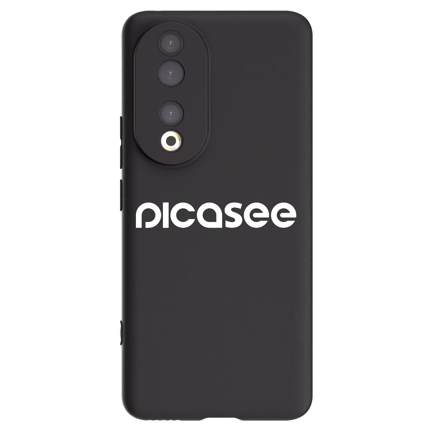 Picasee crna silikonska maskica za Honor 90 5G - Picasee - new logo - white