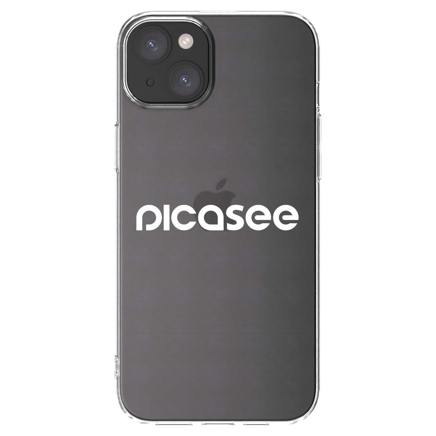 Picasee silikonska prozirna maskica za Apple iPhone 15 Plus - Picasee - new logo - white