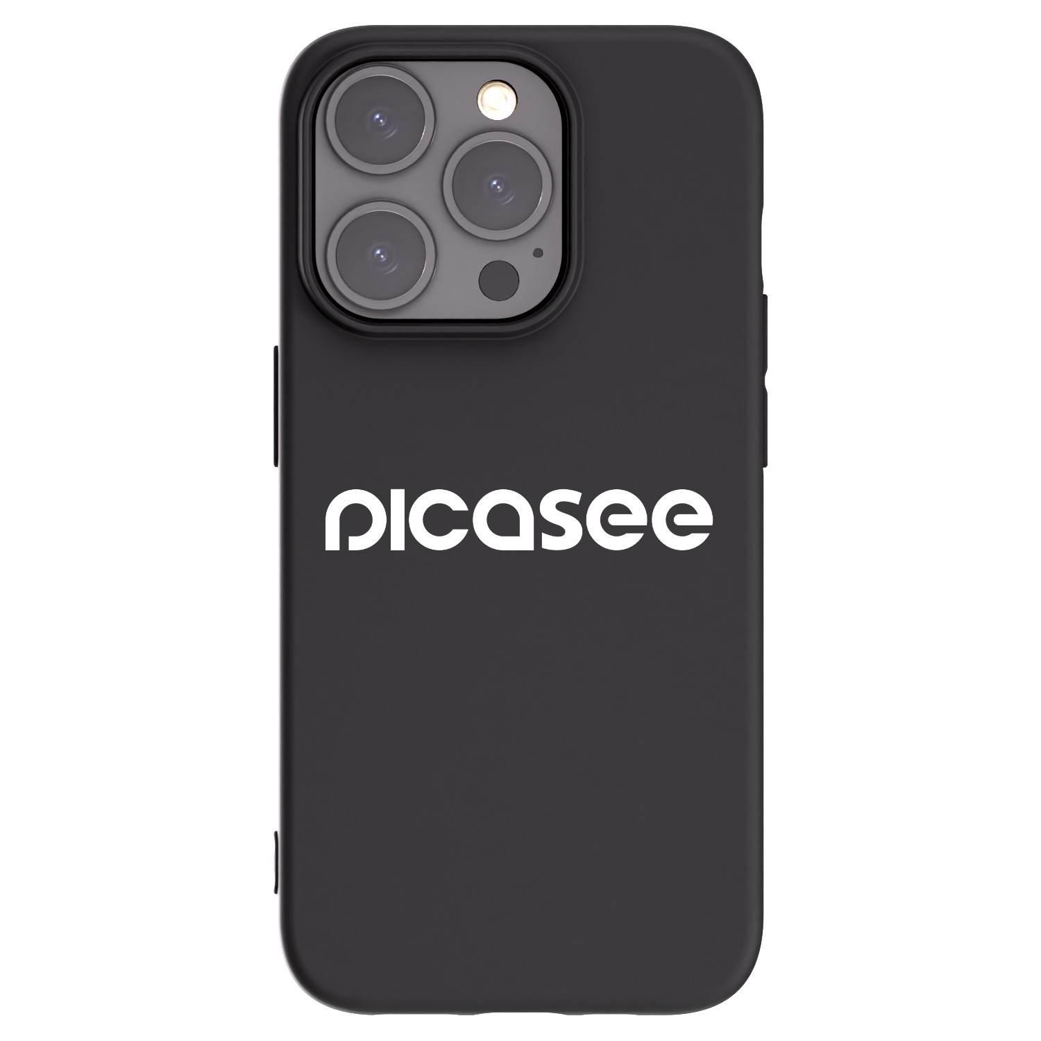 Picasee crna silikonska maskica za Apple iPhone 15 Pro - Picasee - new logo - white