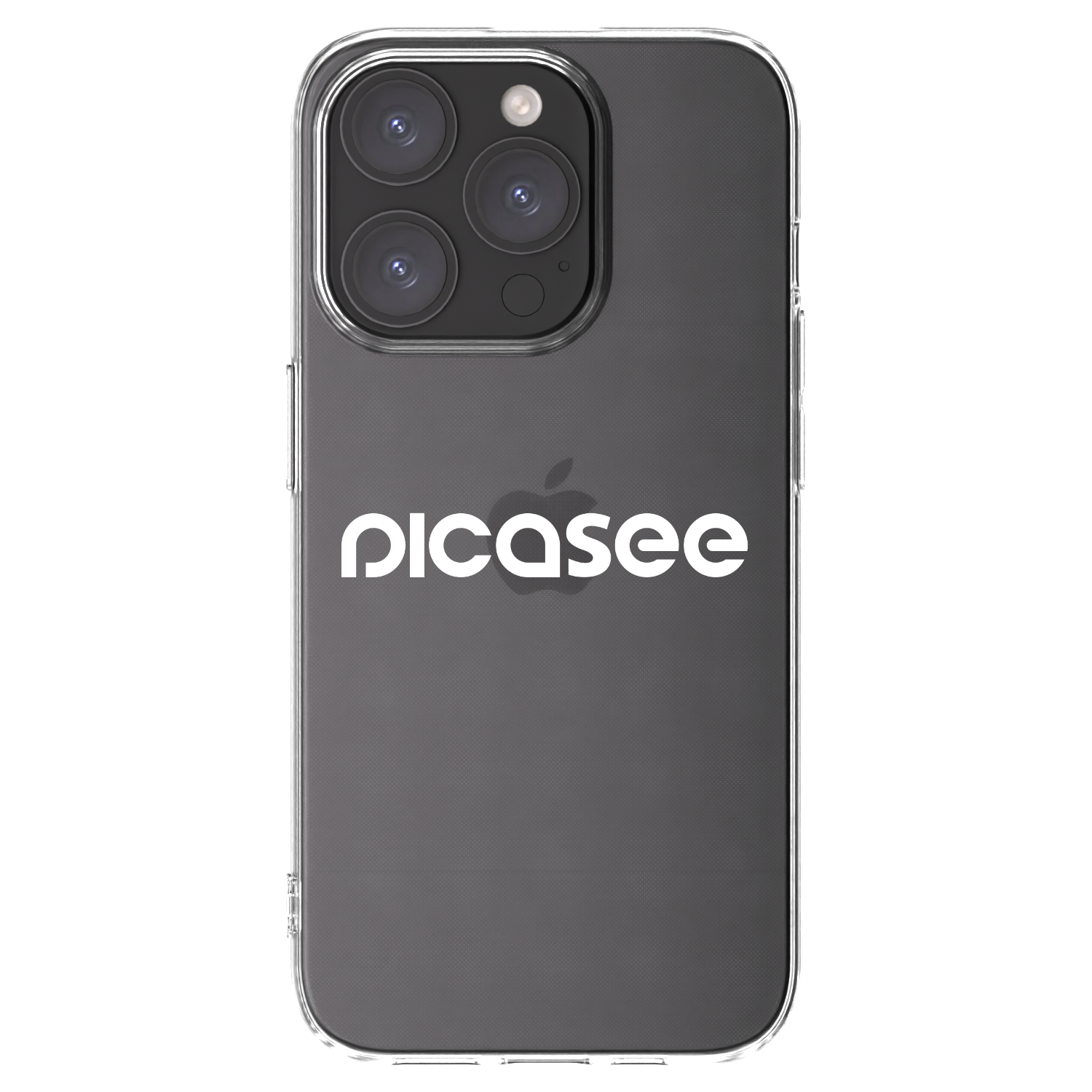 Picasee silikonska prozirna maskica za Apple iPhone 15 Pro - Picasee - new logo - white
