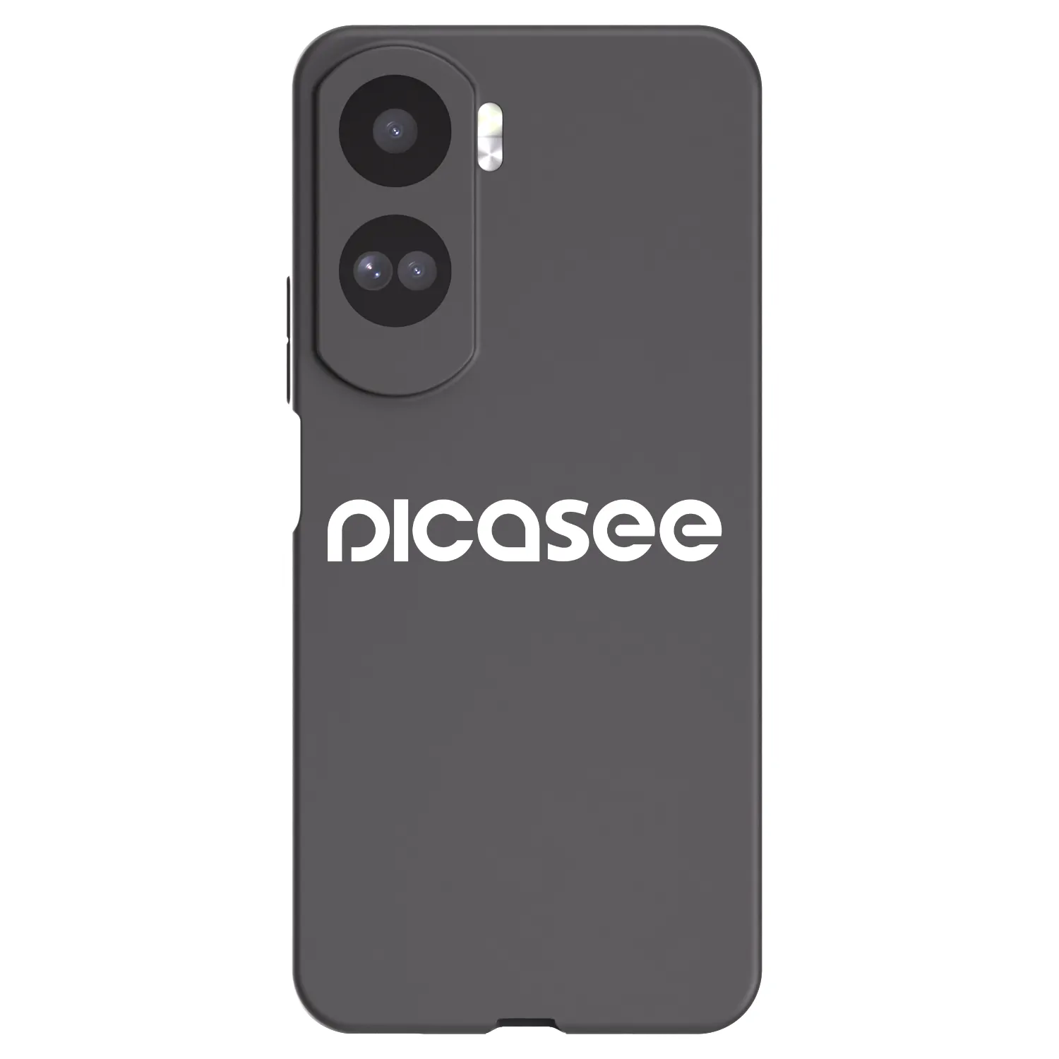 Picasee crna silikonska maskica za Honor 90 Lite 5G - Picasee - new logo - white