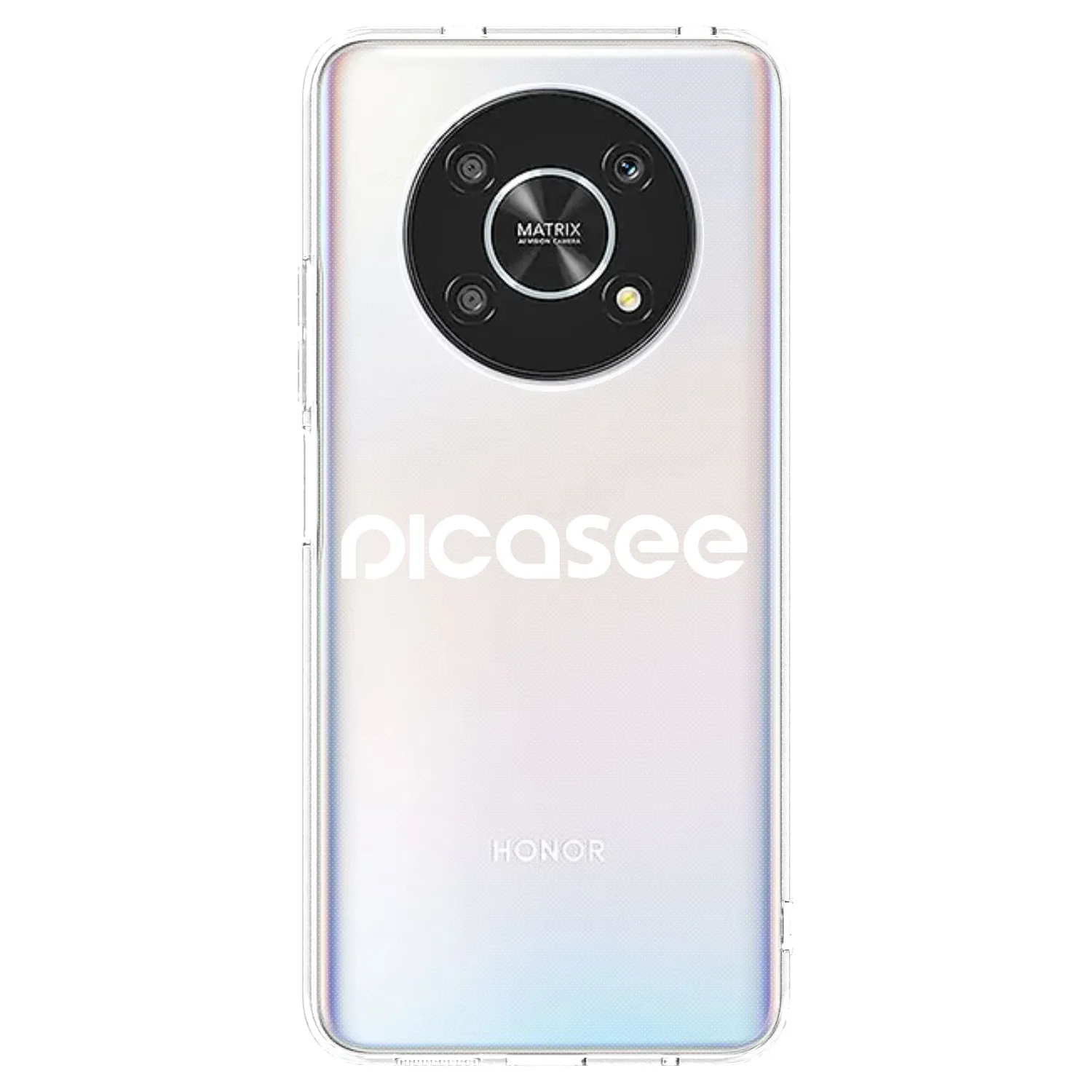 Picasee silikonska prozirna maskica za Honor Magic4 Lite 5G - Picasee - new logo - white