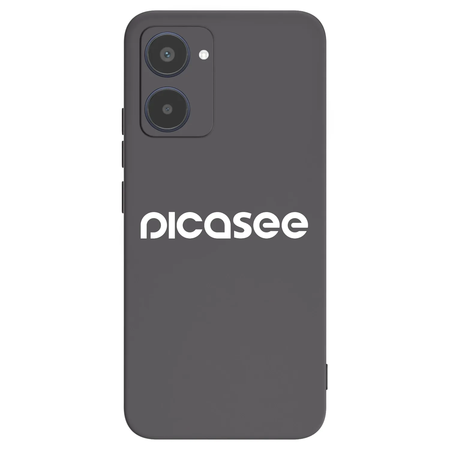 Picasee crna silikonska maskica za Realme 10 4G - Picasee - new logo - white