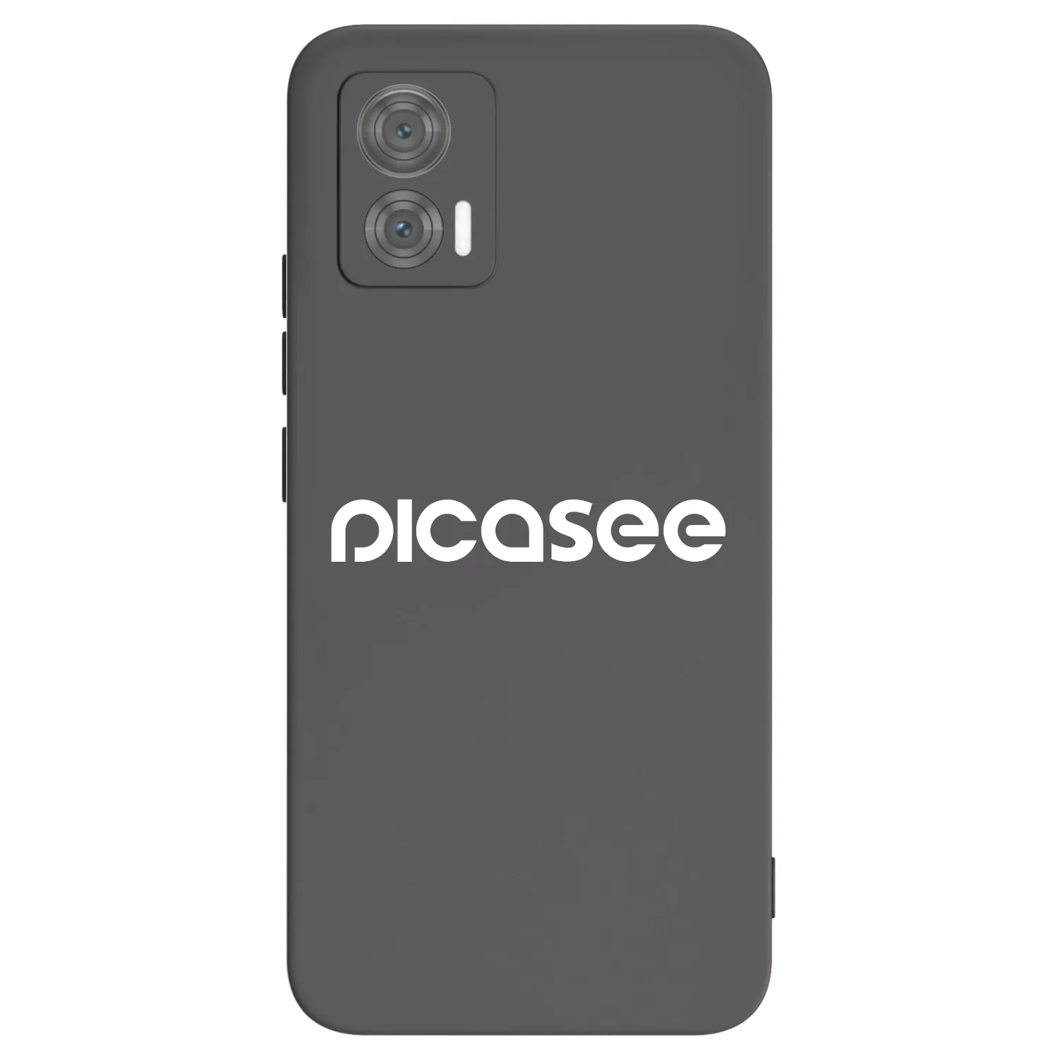 Picasee crna silikonska maskica za Motorola Edge 30 Neo - Picasee - new logo - white