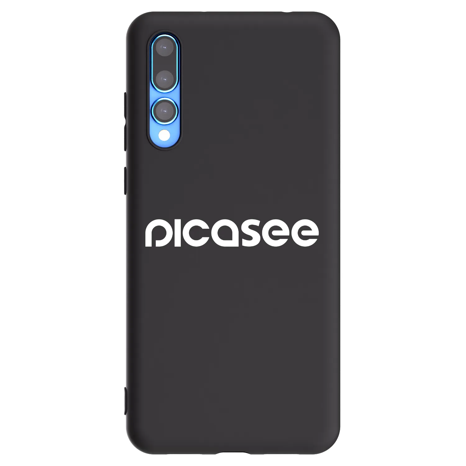 Picasee crna silikonska maskica za Huawei P20 Pro - Picasee - new logo - white