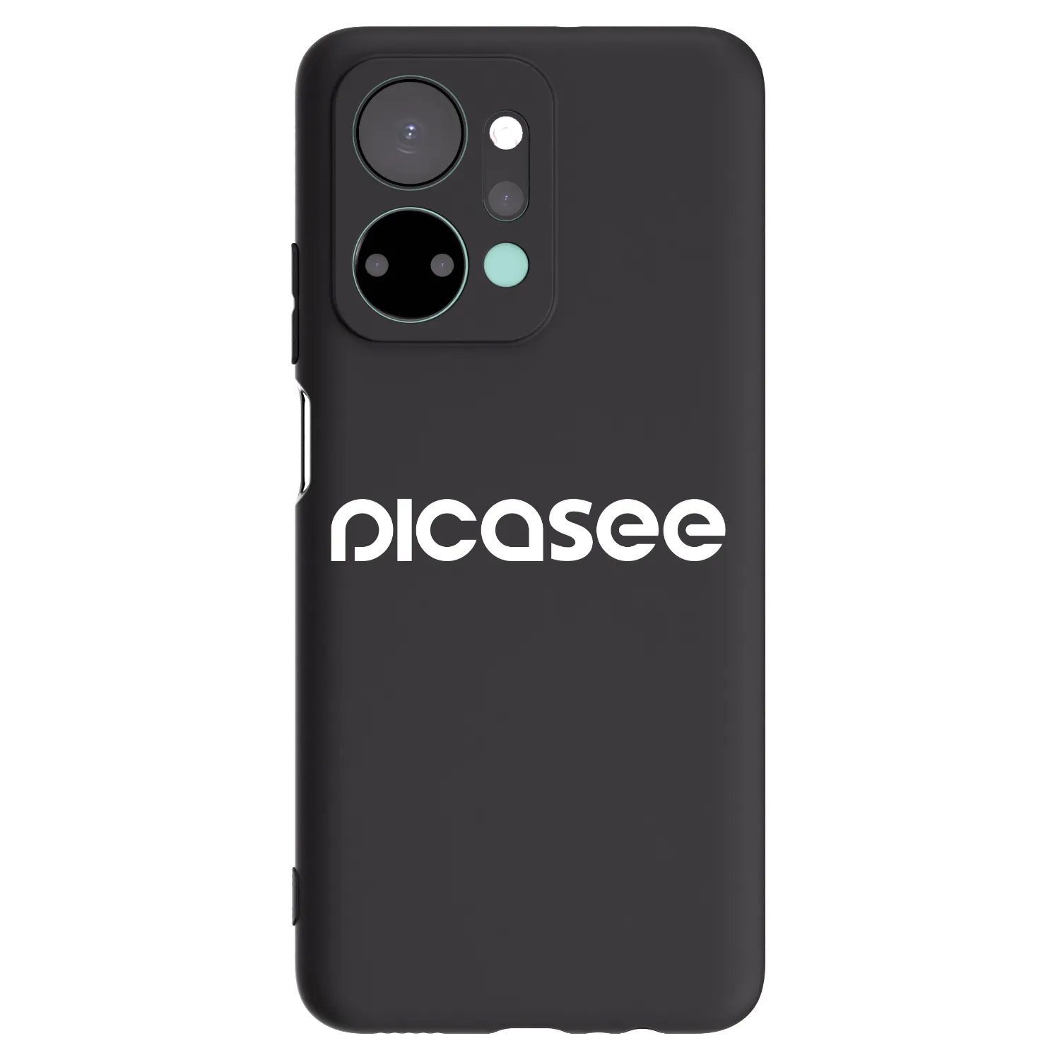 Picasee crna silikonska maskica za Honor X7a - Picasee - new logo - white