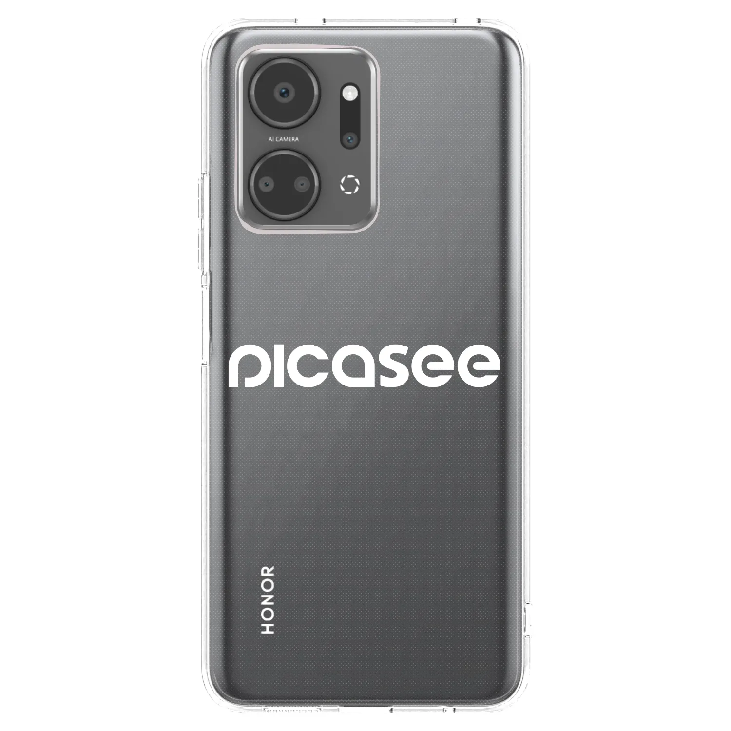 Picasee silikonska prozirna maskica za Honor X7a - Picasee - new logo - white