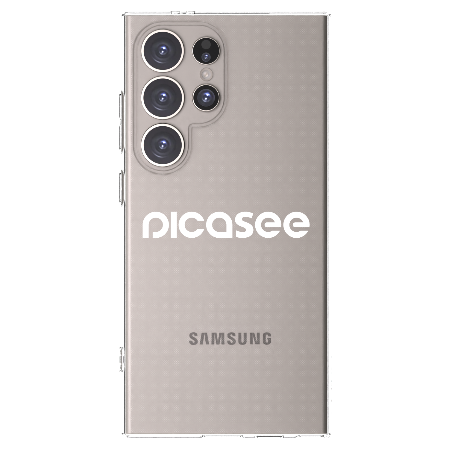 Picasee silikonska prozirna maskica za Samsung Galaxy S24 Ultra S928B 5G - Picasee - new logo - white
