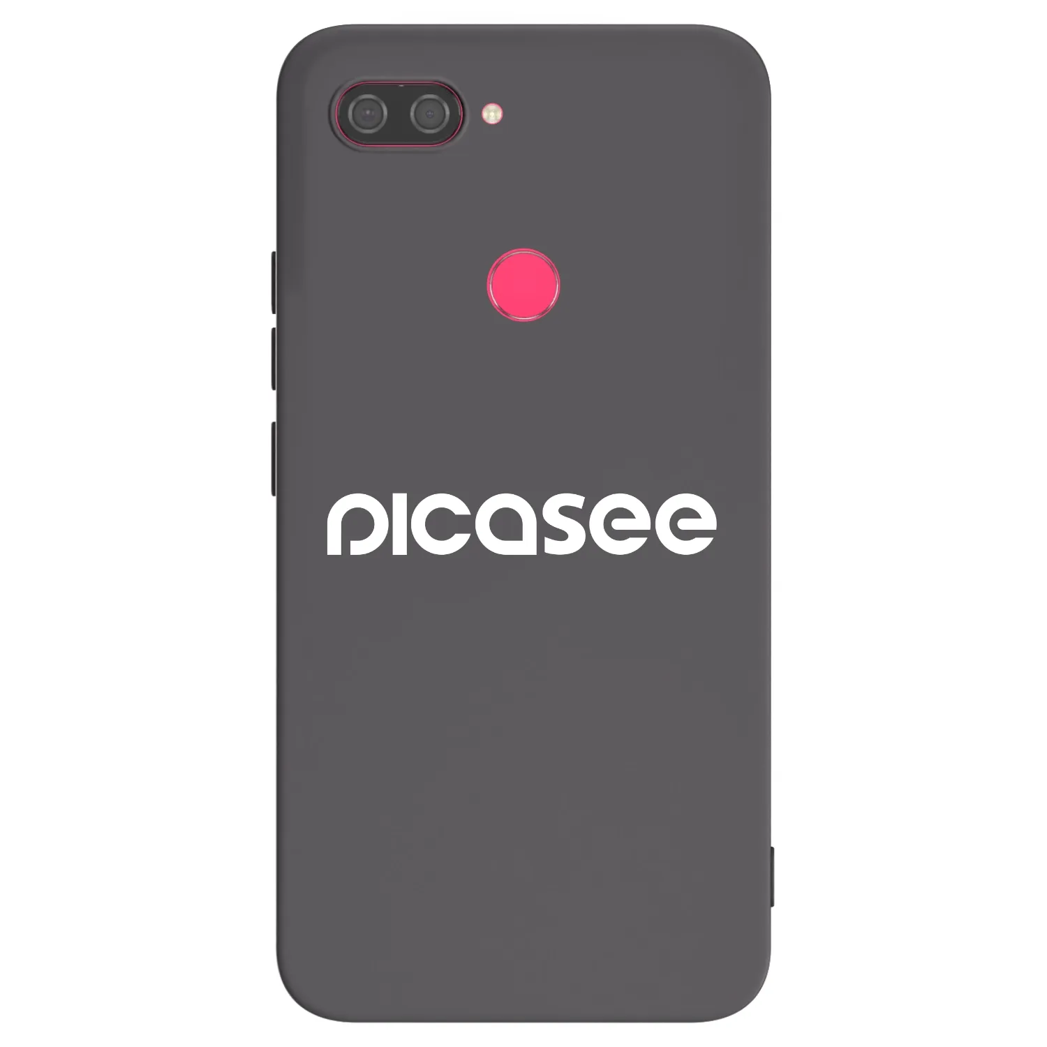 Picasee crna silikonska maskica za Xiaomi Mi 8 Lite - Picasee - new logo - white