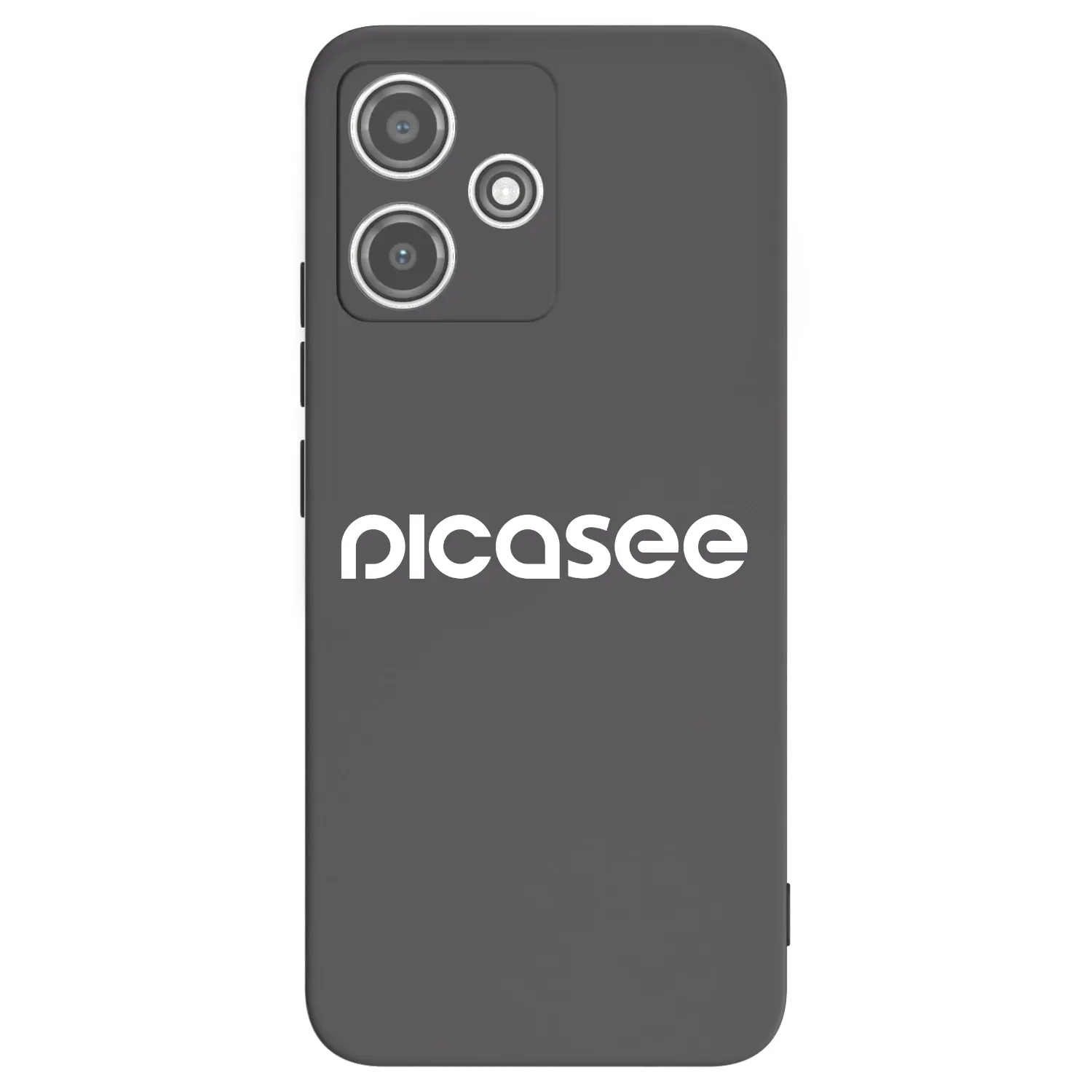 Picasee crna silikonska maskica za Xiaomi Redmi 12 5G - Picasee - new logo - white
