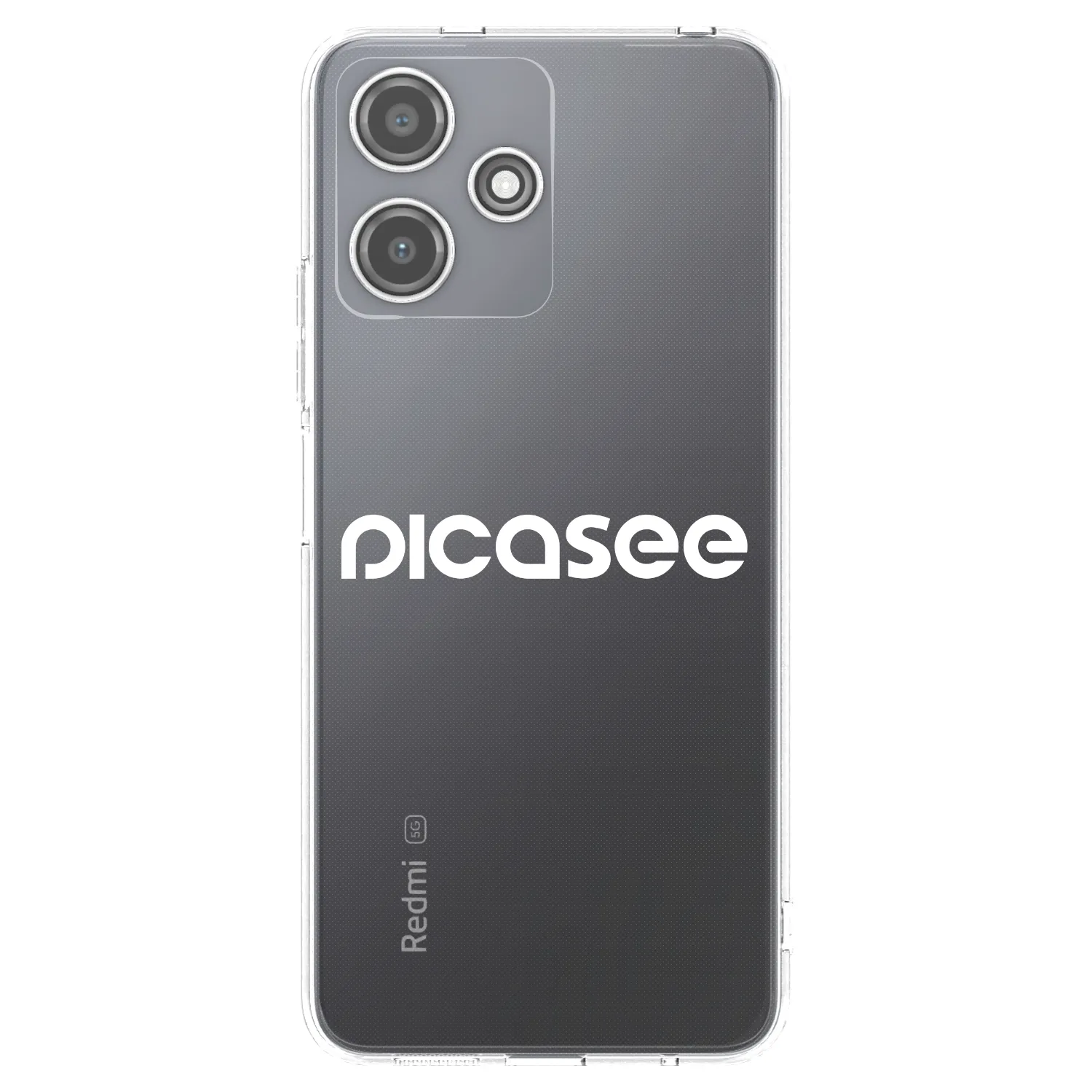 Picasee silikonska prozirna maskica za Xiaomi Redmi 12 5G - Picasee - new logo - white