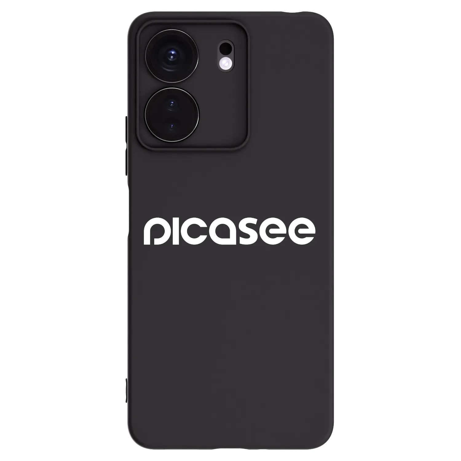Picasee crna silikonska maskica za Xiaomi Redmi 13C 4G - Picasee - new logo - white