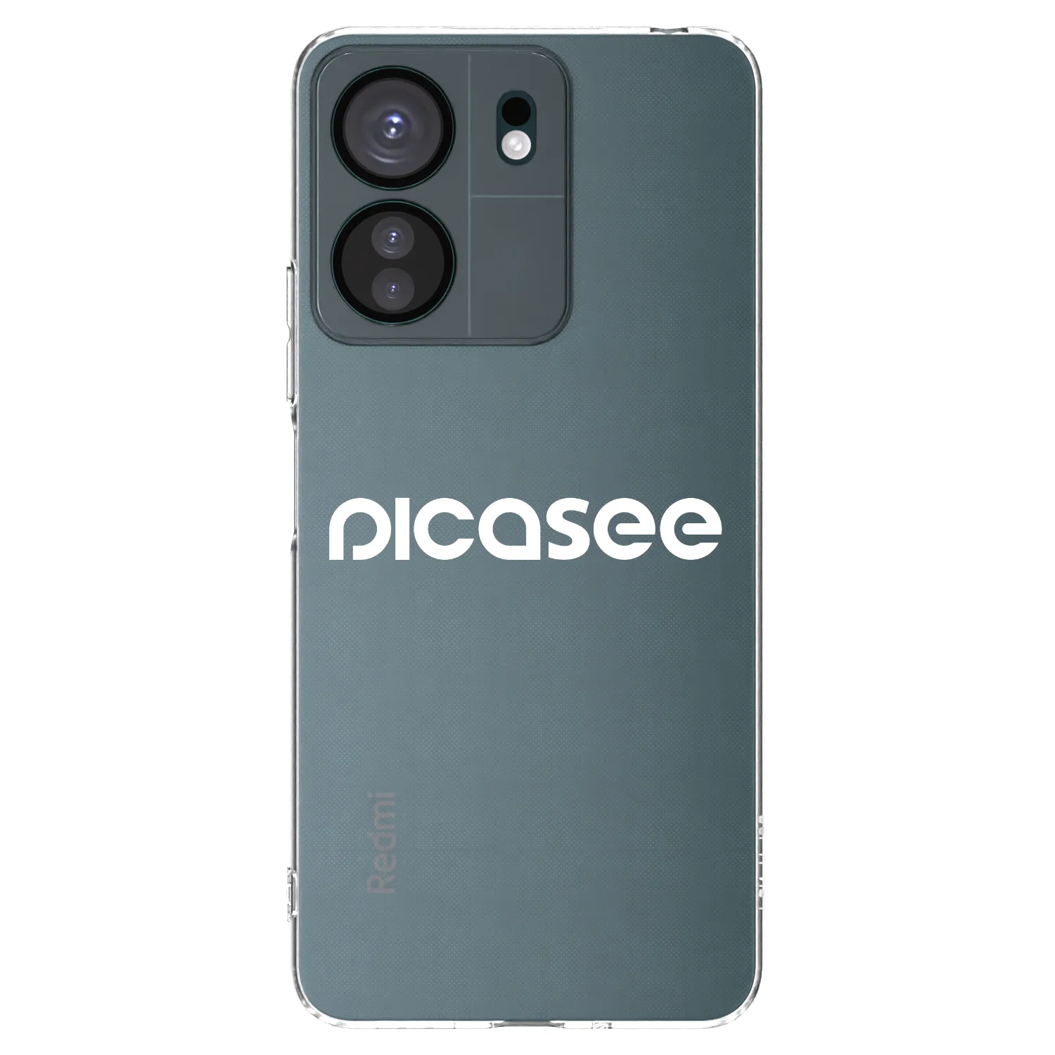 Picasee silikonska prozirna maskica za Xiaomi Redmi 13C 4G - Picasee - new logo - white