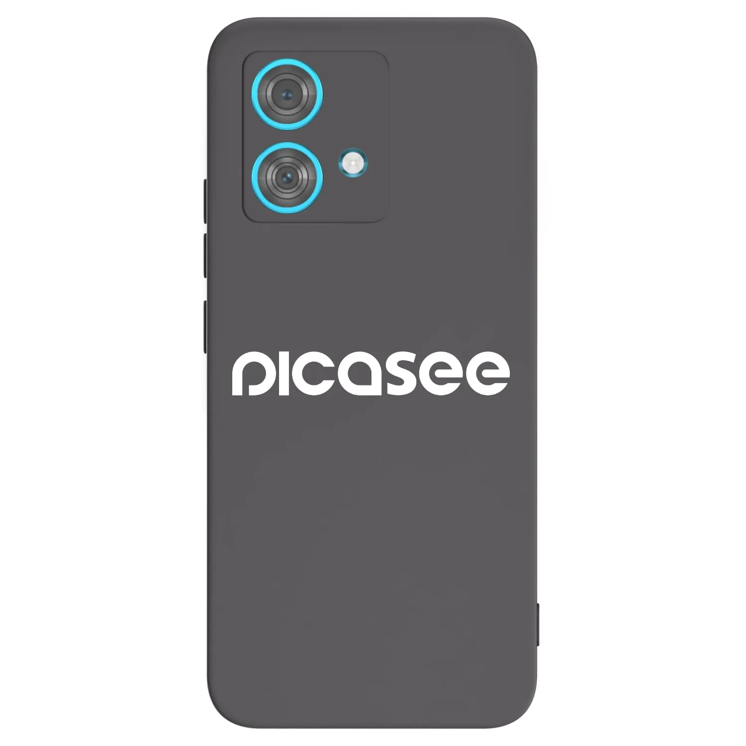 Picasee crna silikonska maskica za Motorola Edge 40 Neo - Picasee - new logo - white
