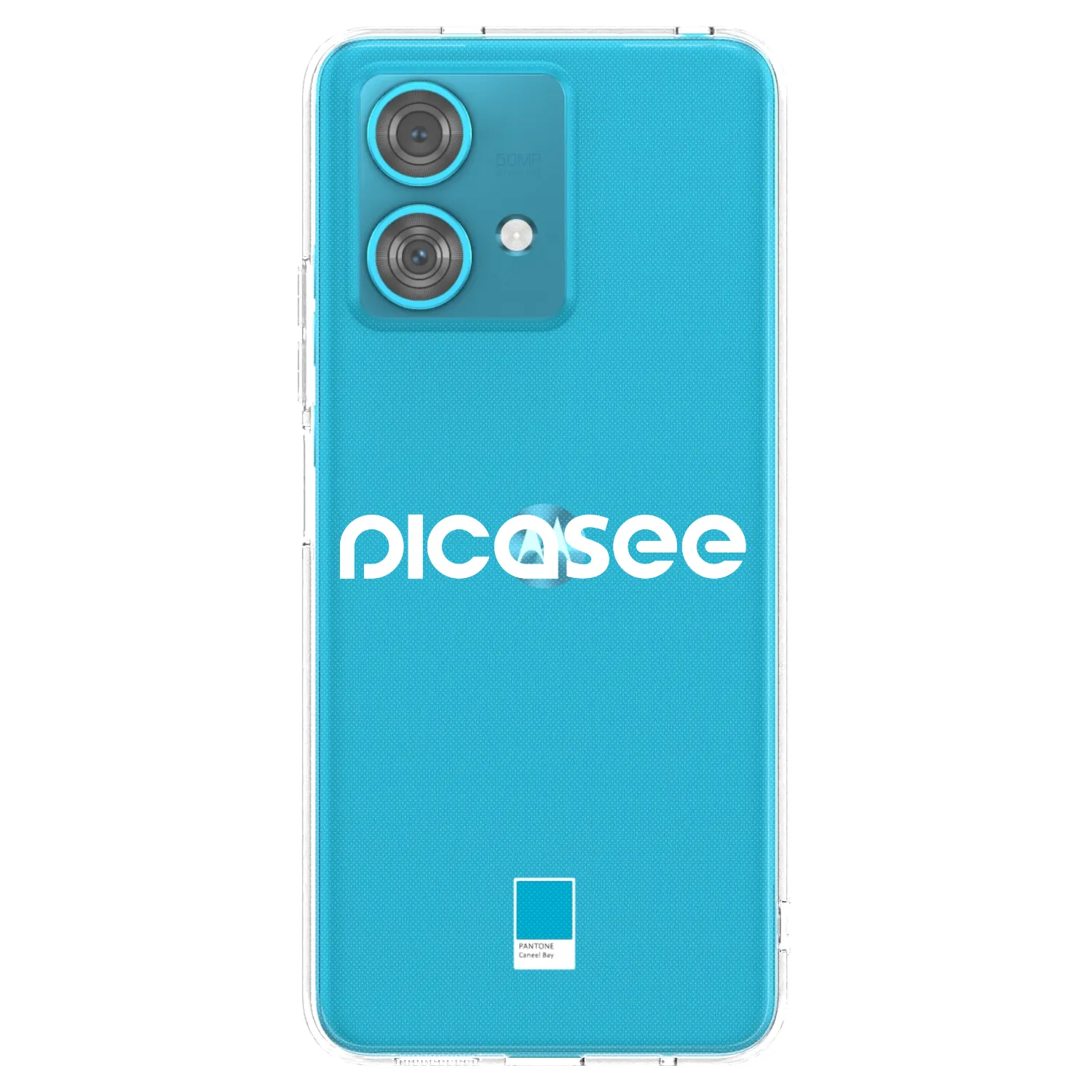 Picasee silikonska prozirna maskica za Motorola Edge 40 Neo - Picasee - new logo - white