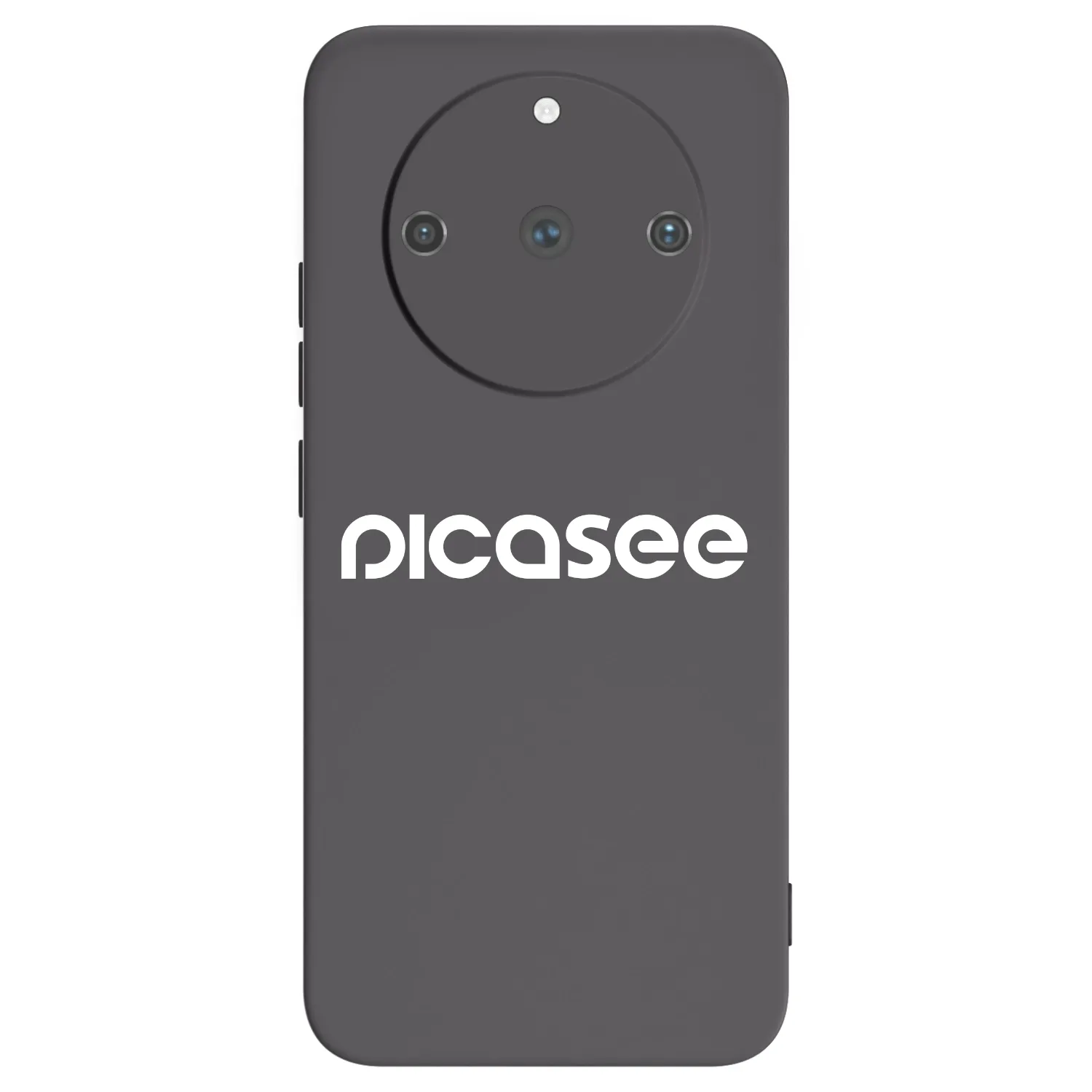 Picasee crna silikonska maskica za Realme 11 Pro+ - Picasee - new logo - white