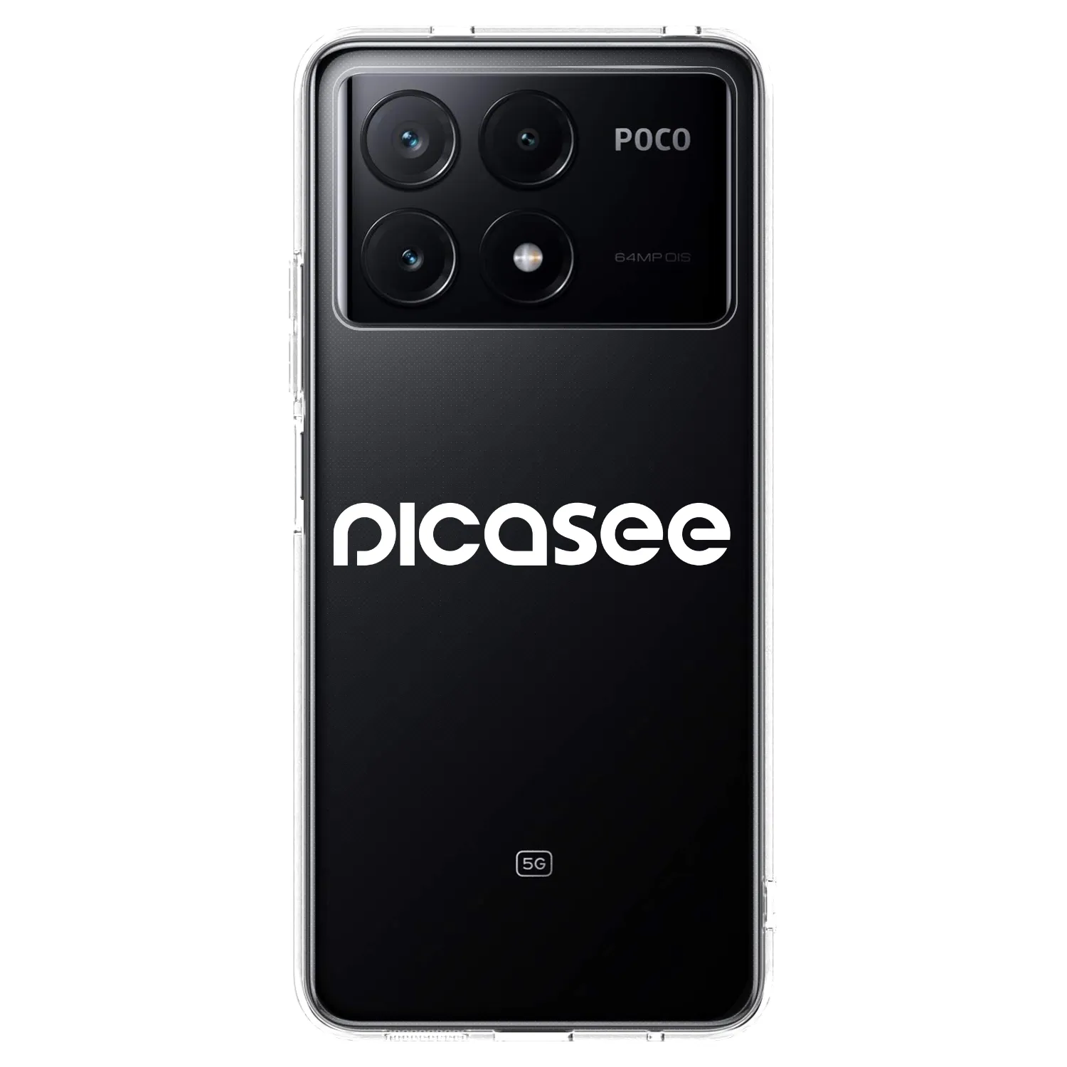 Picasee silikonska prozirna maskica za Xiaomi Poco X6 Pro - Picasee - new logo - white